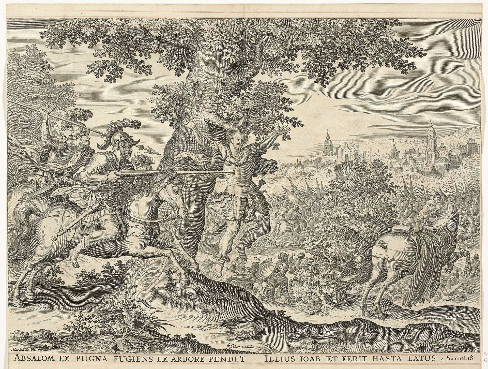 Dood van Absalom by Anonymous