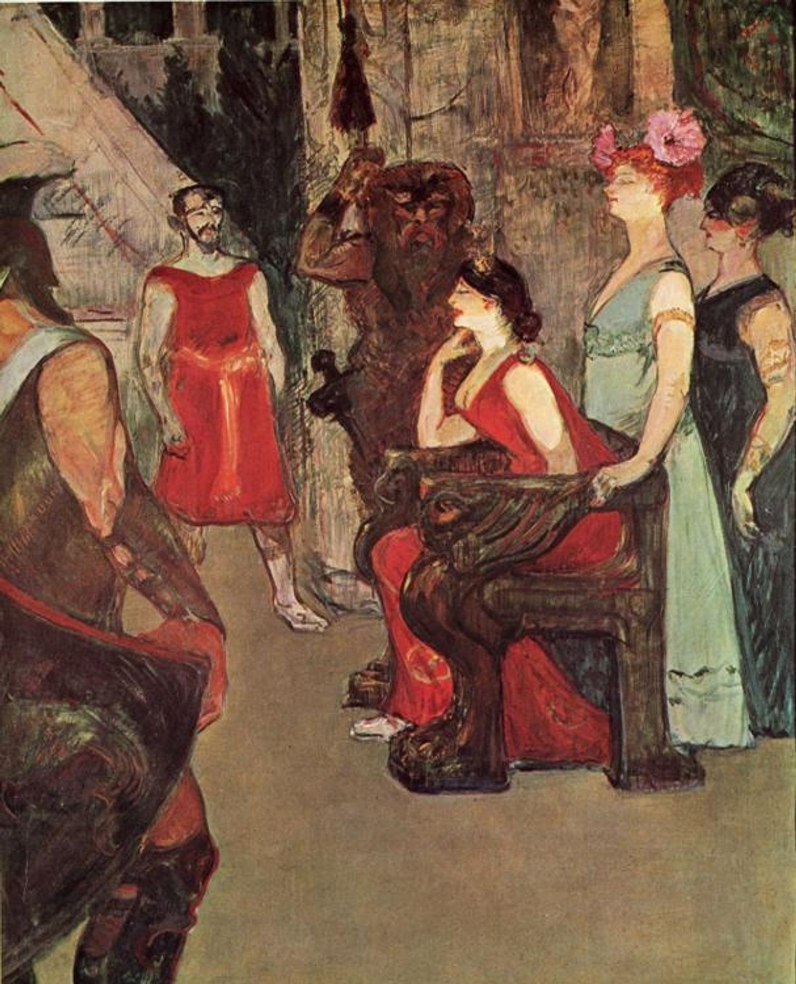 Messalina Seated by Henri de Toulouse-Lautrec