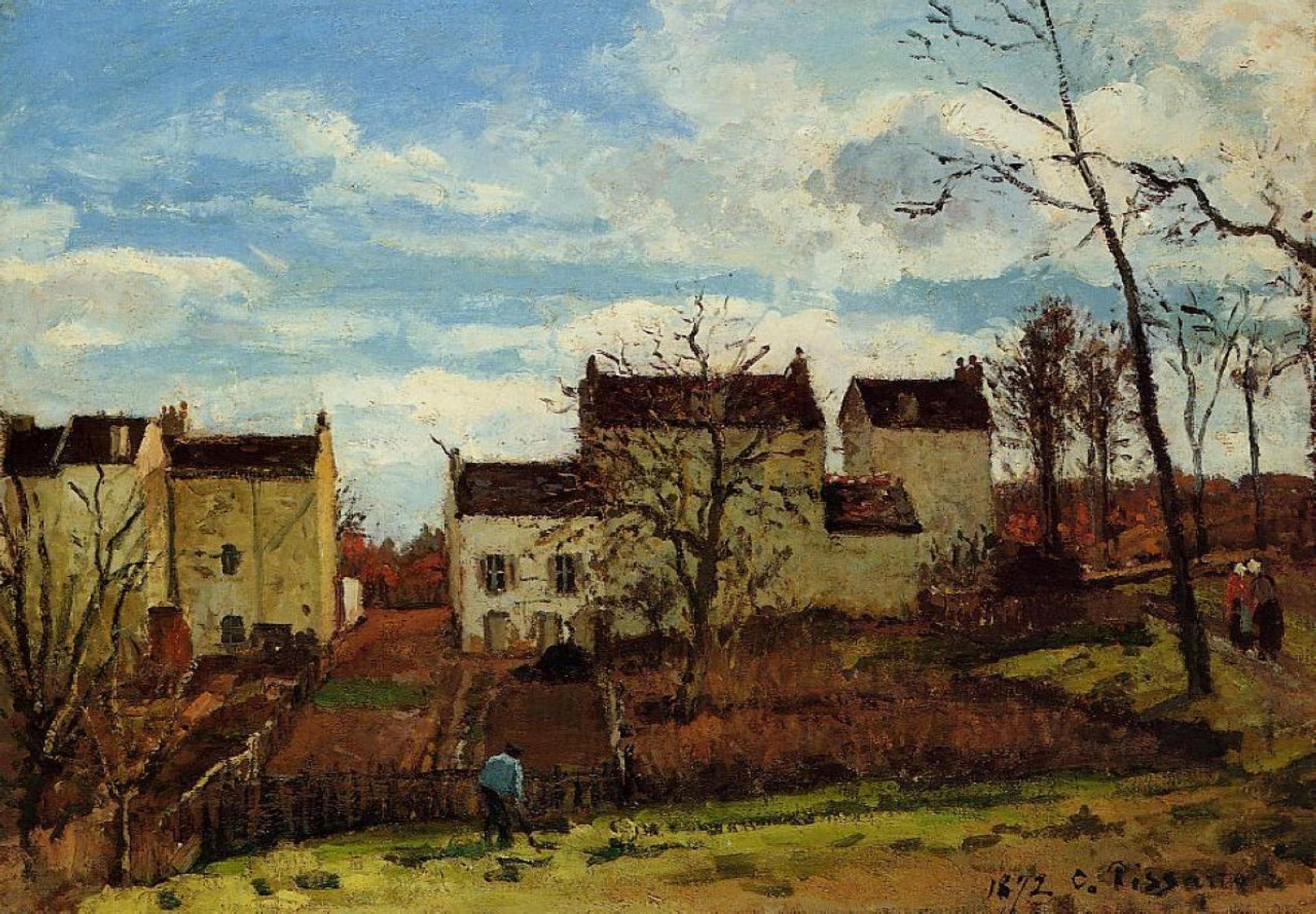 Spring at Pontoise by Camille Pissarro