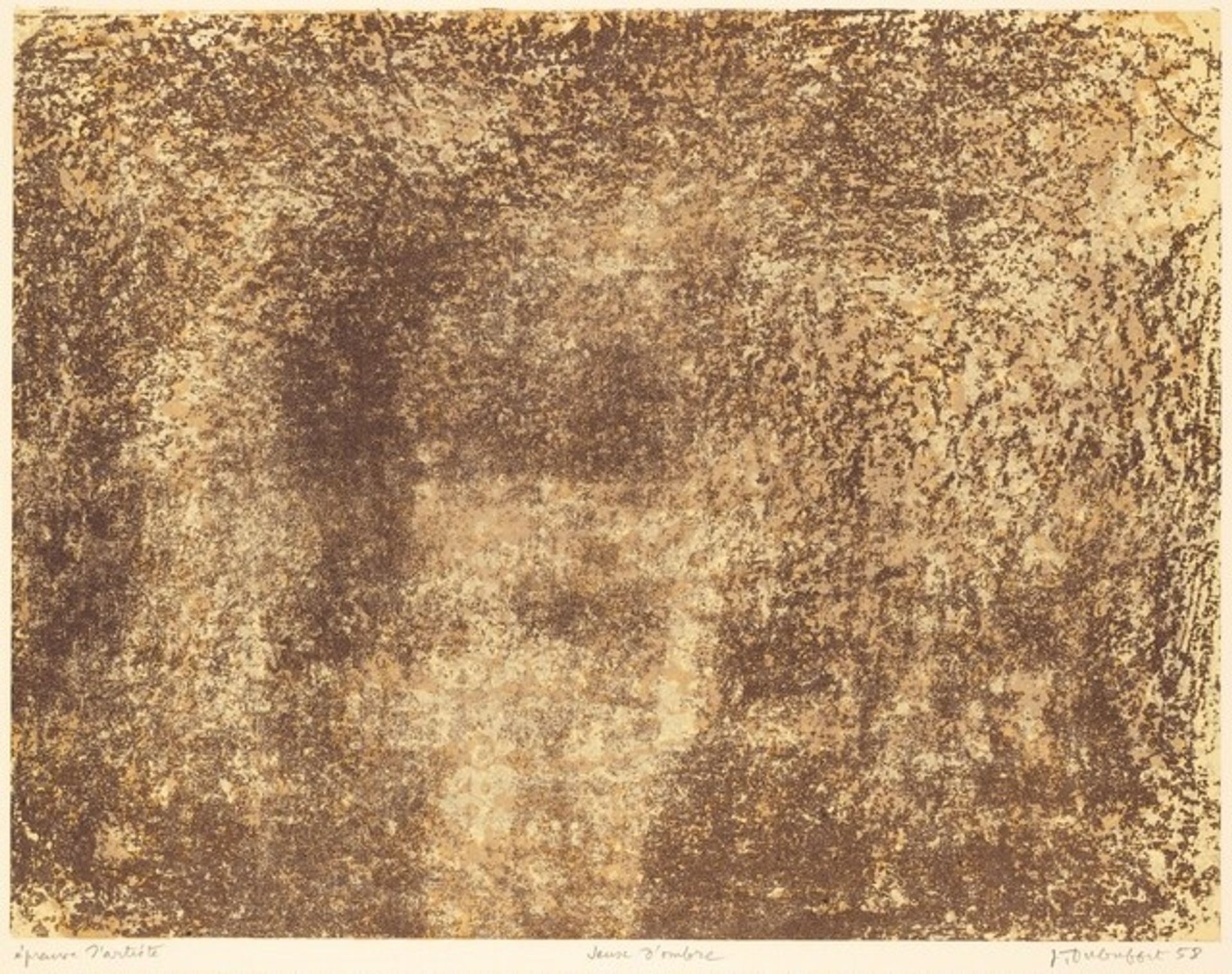Jeux d'ombre by Jean Dubuffet