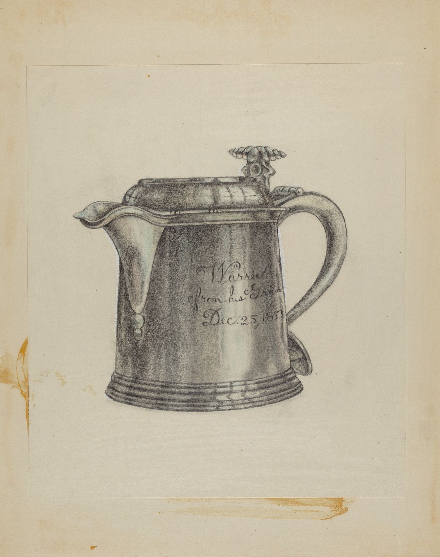 Silver Tankard by Anonymous