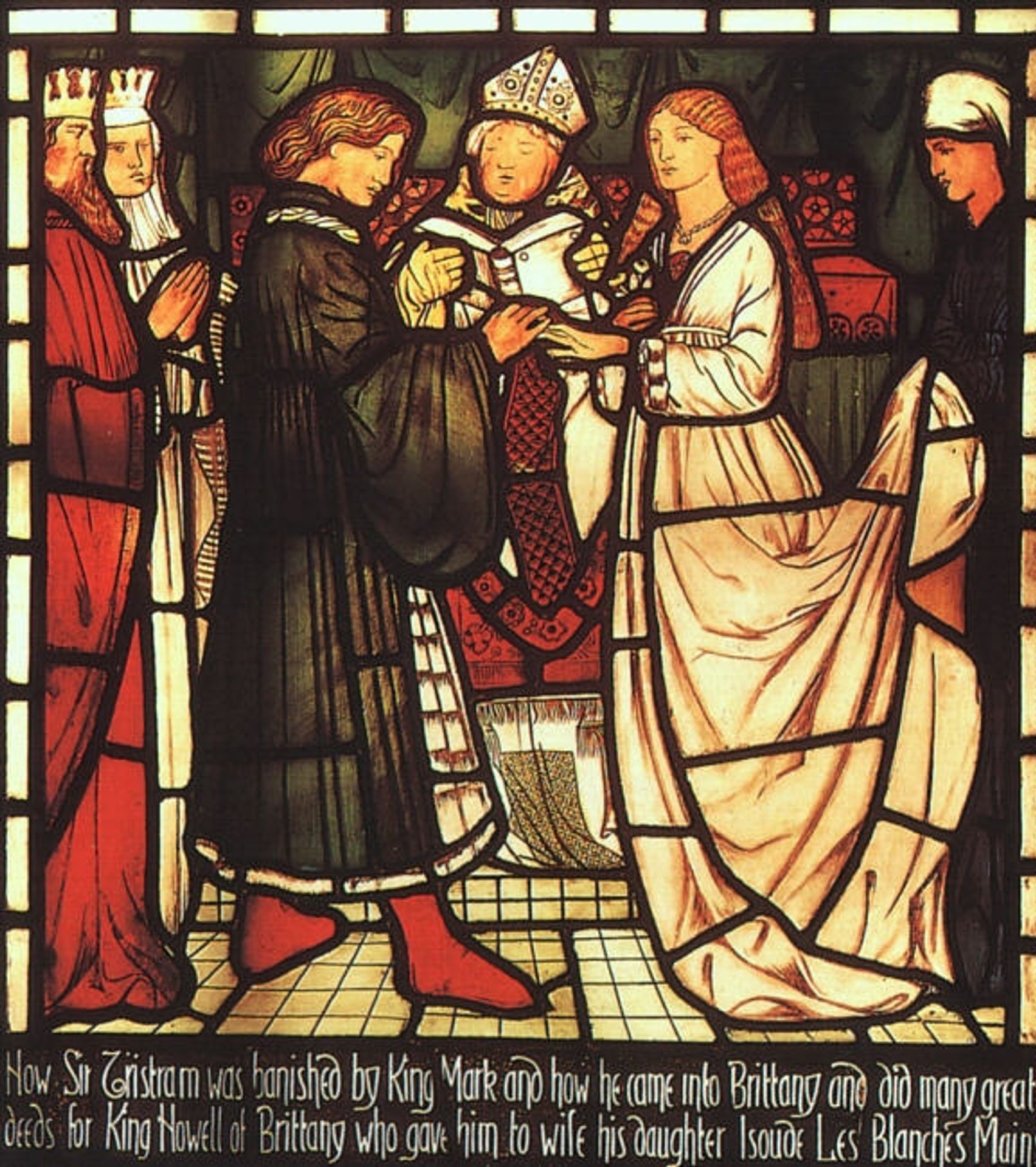 Wedding of Sir Tristram by Edward Burne-Jones