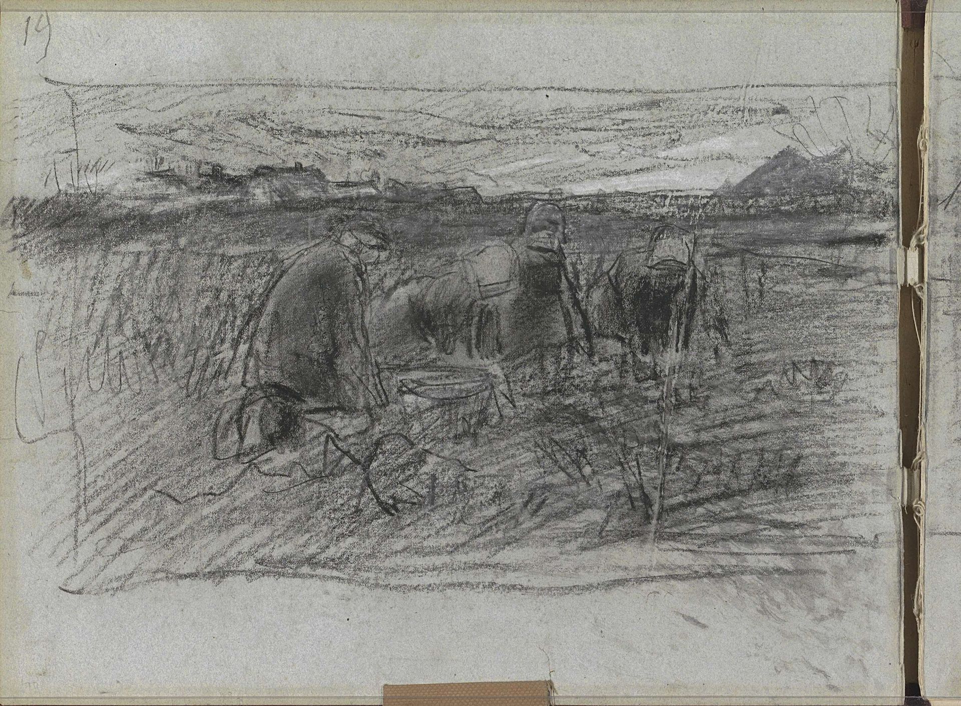 Aardappelrooiers by Anton Mauve