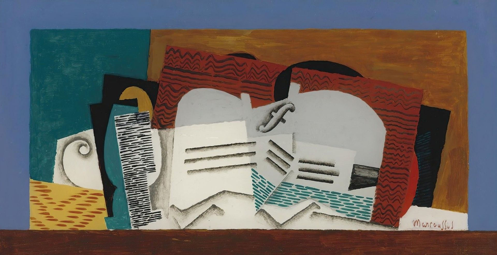 Verre Et Violon by Louis Marcoussis
