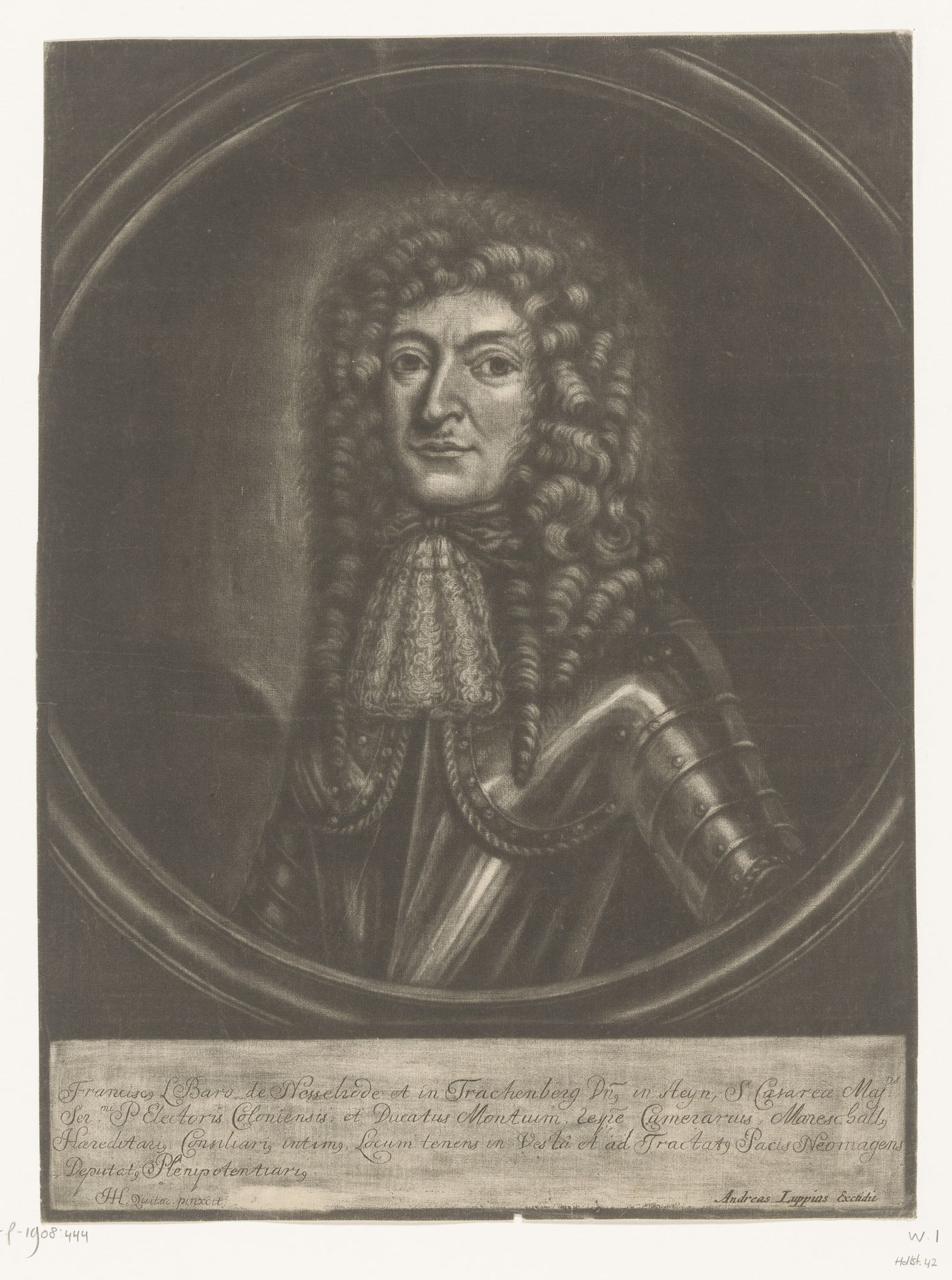 Portret van Franz von Nesselrode by Herman Hendrik Quiter