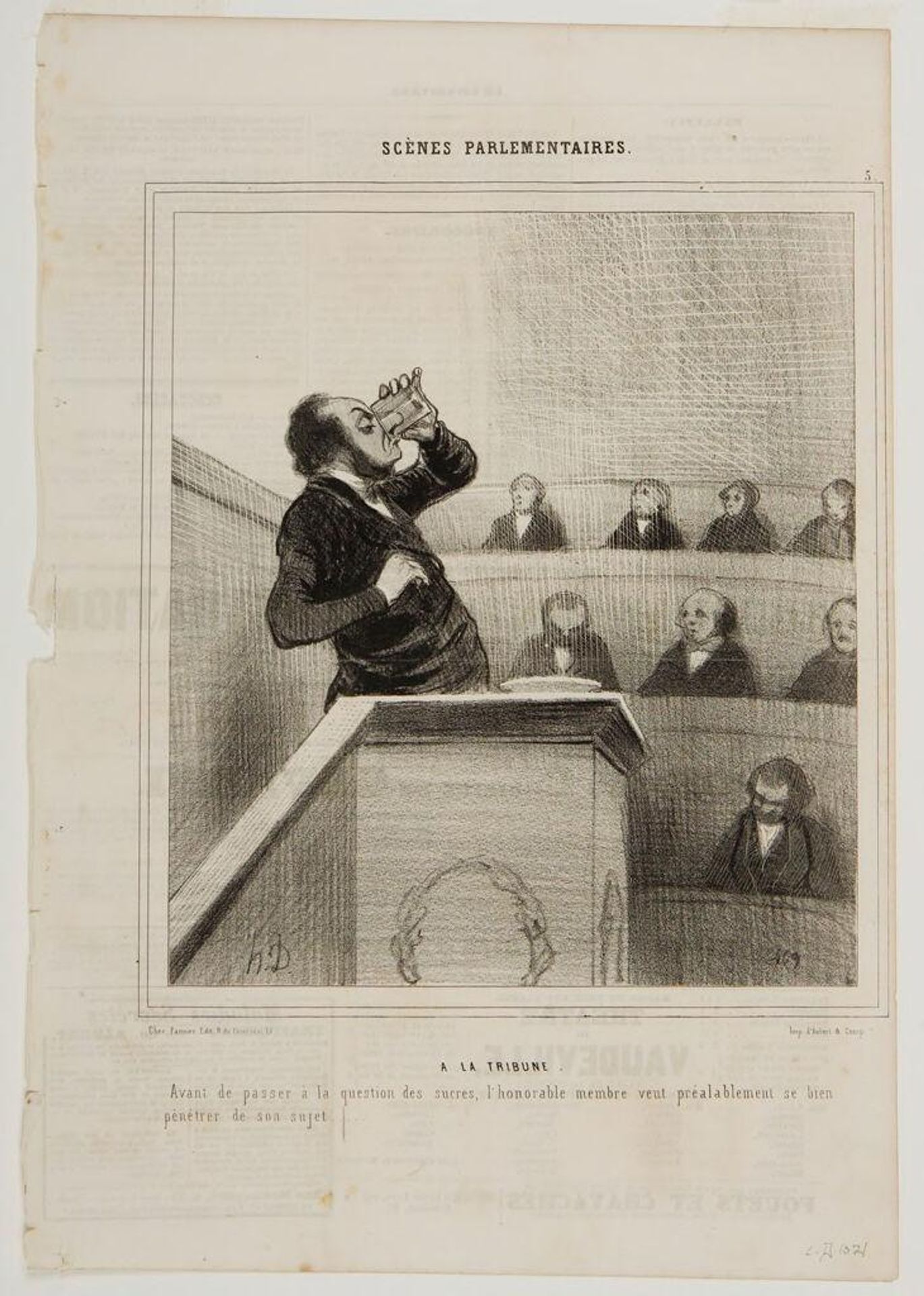 To the Tribune by Honoré Daumier