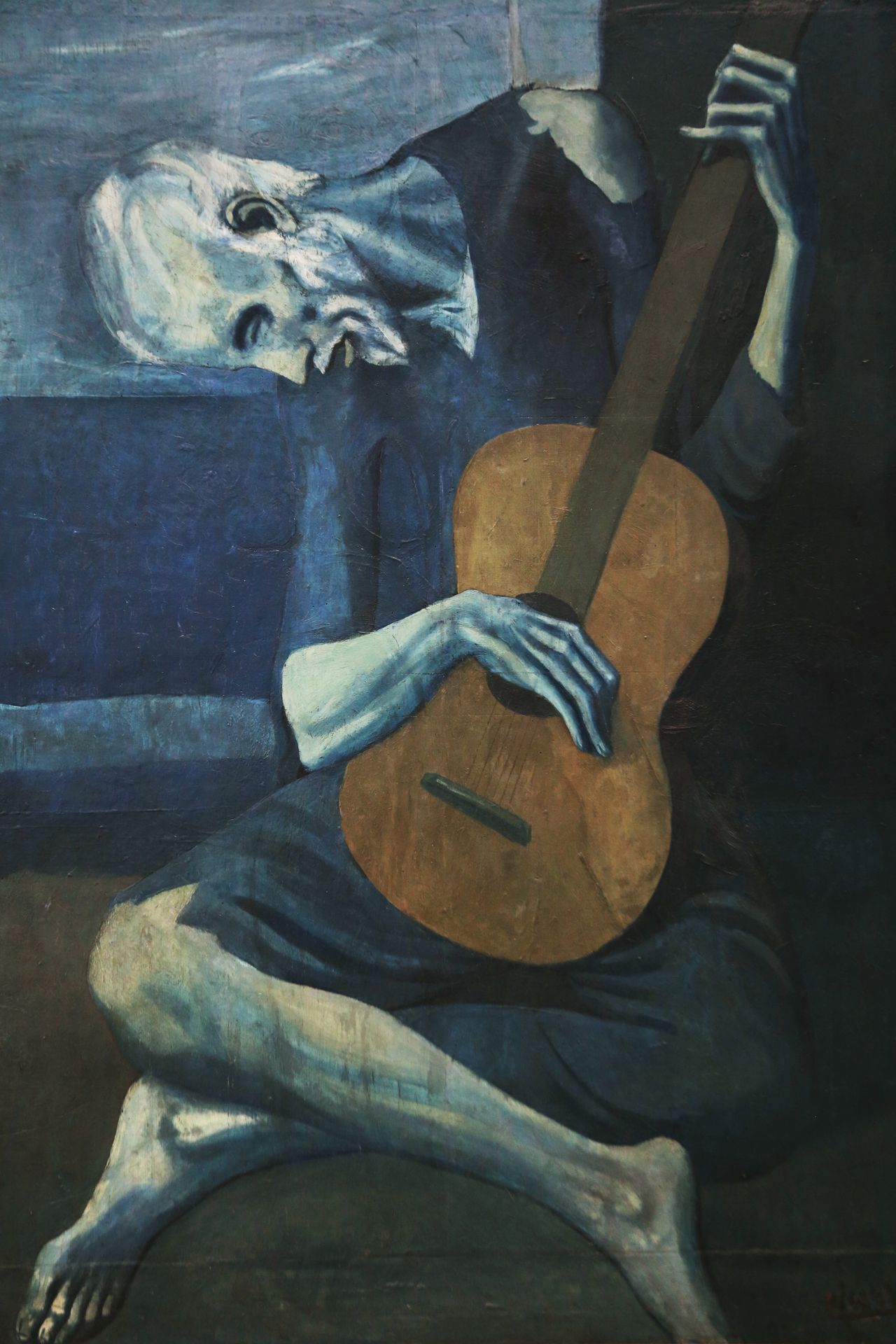 The old blind guitarist by Pablo Picasso