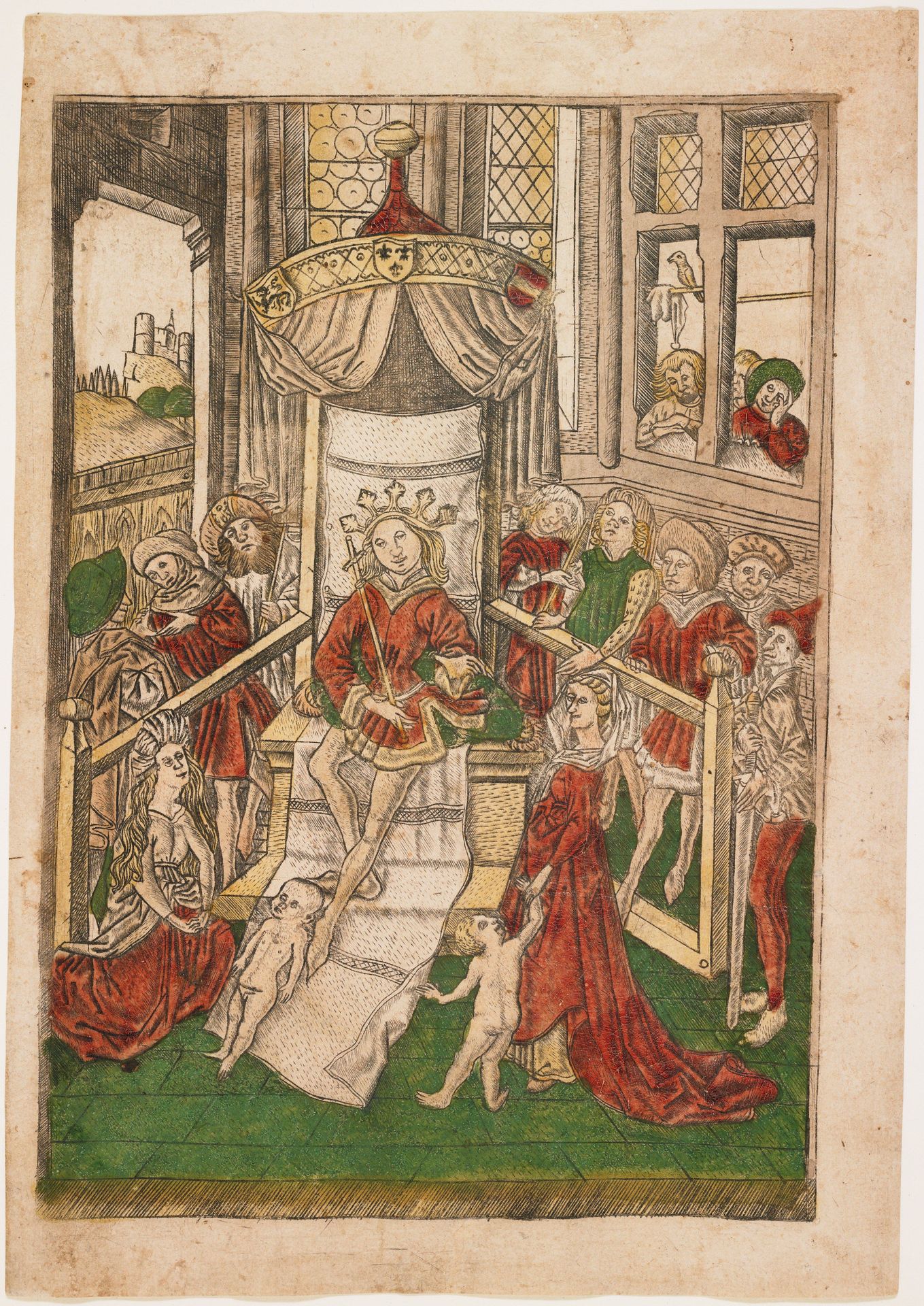 The Judgment of Solomon by Israhel van Meckenem