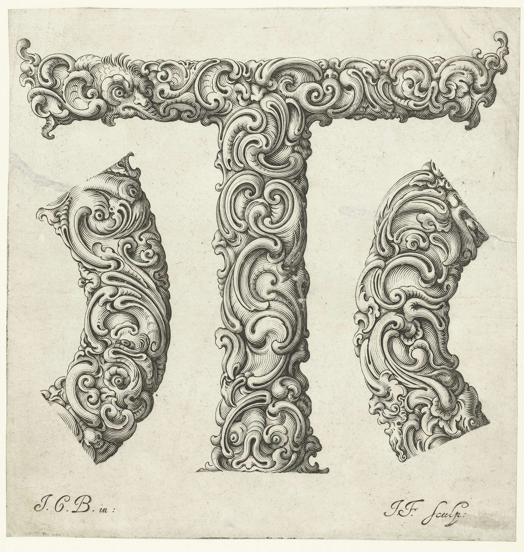 Letter T by Jeremias Falck