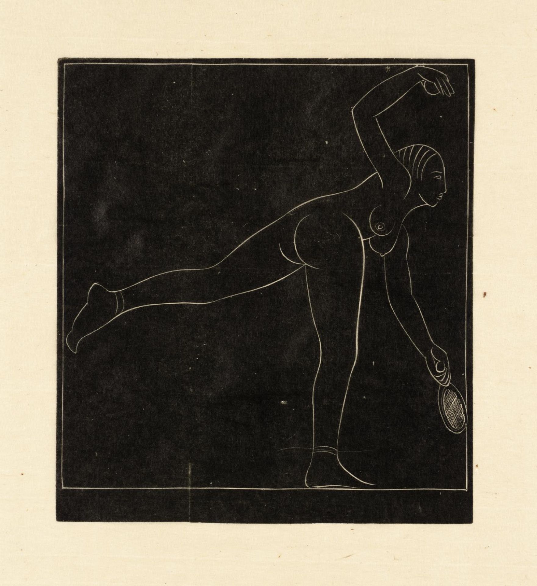 The Tennis Player by Eric Gill