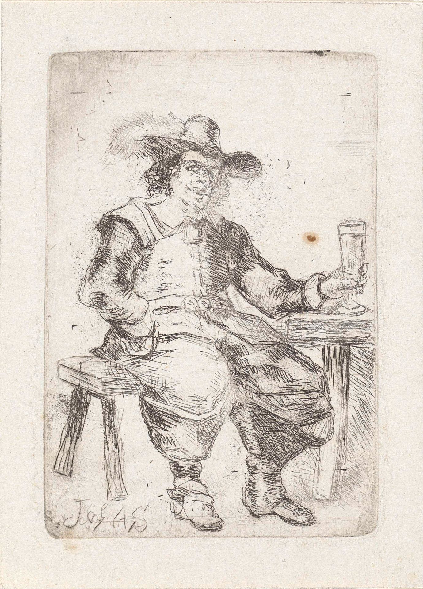 Drinker by Johannes Adrianus Schultz