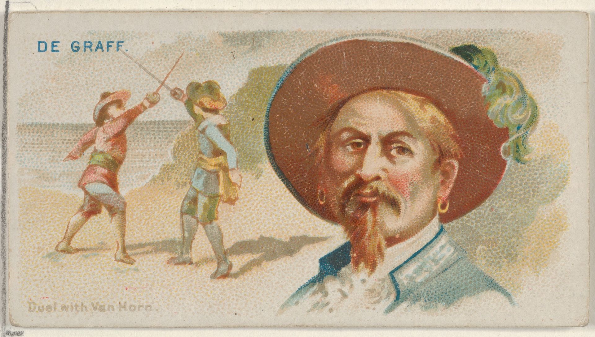 De Graaf, Duel with Van Horn, from the Pirates of the Spanish Main series (N19) for Allen & Ginter Cigarettes by Allen & Ginter