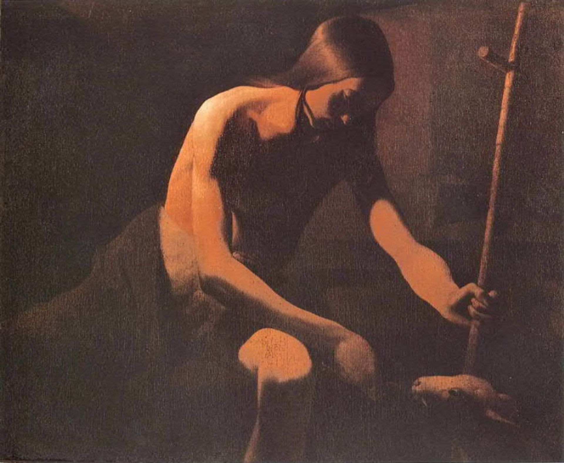 St. John the Baptist in the Desert by Georges de la Tour