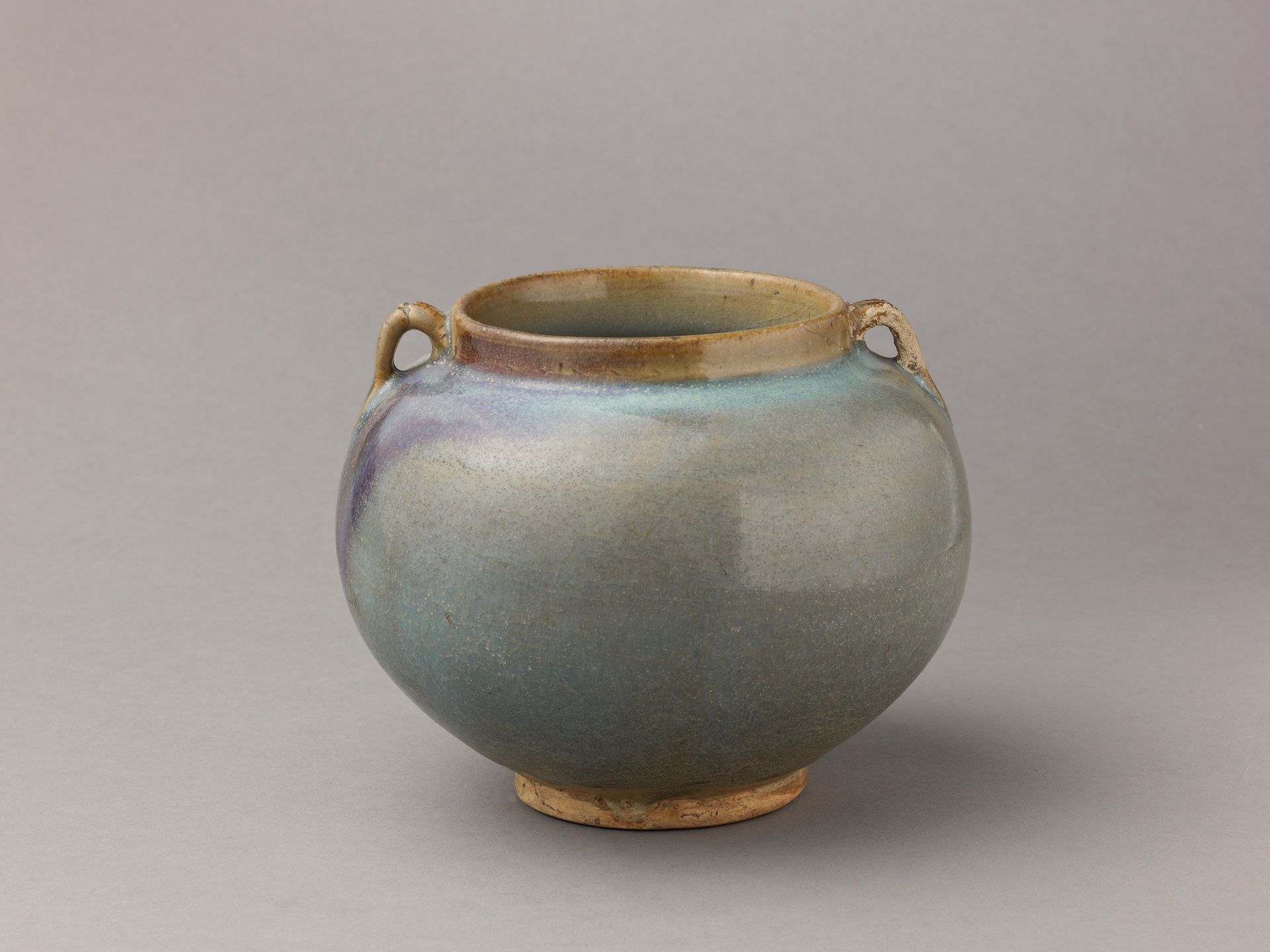 Two-eared jar, Jun ware by Chinese