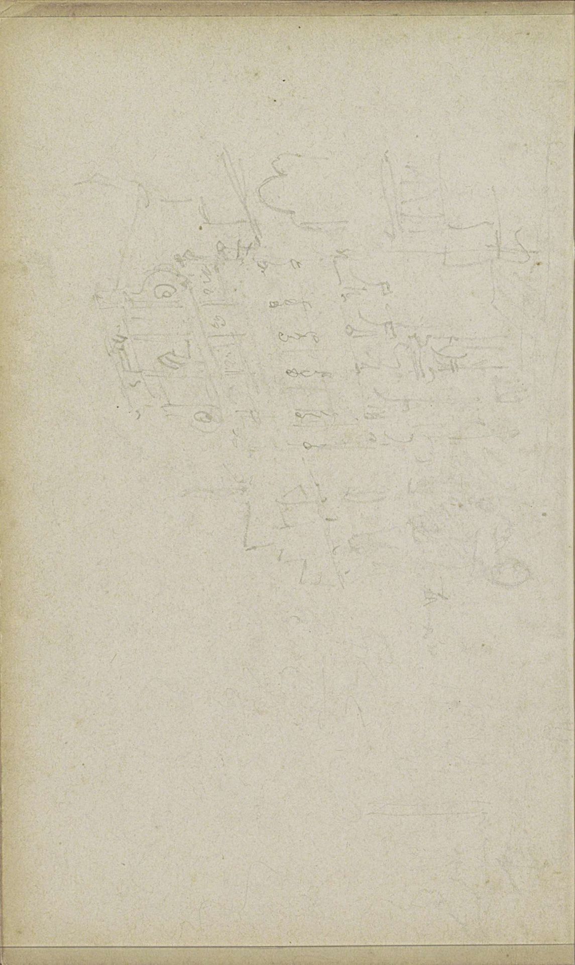 Gebouw met een verhoogde halsgevel by Adrianus Eversen