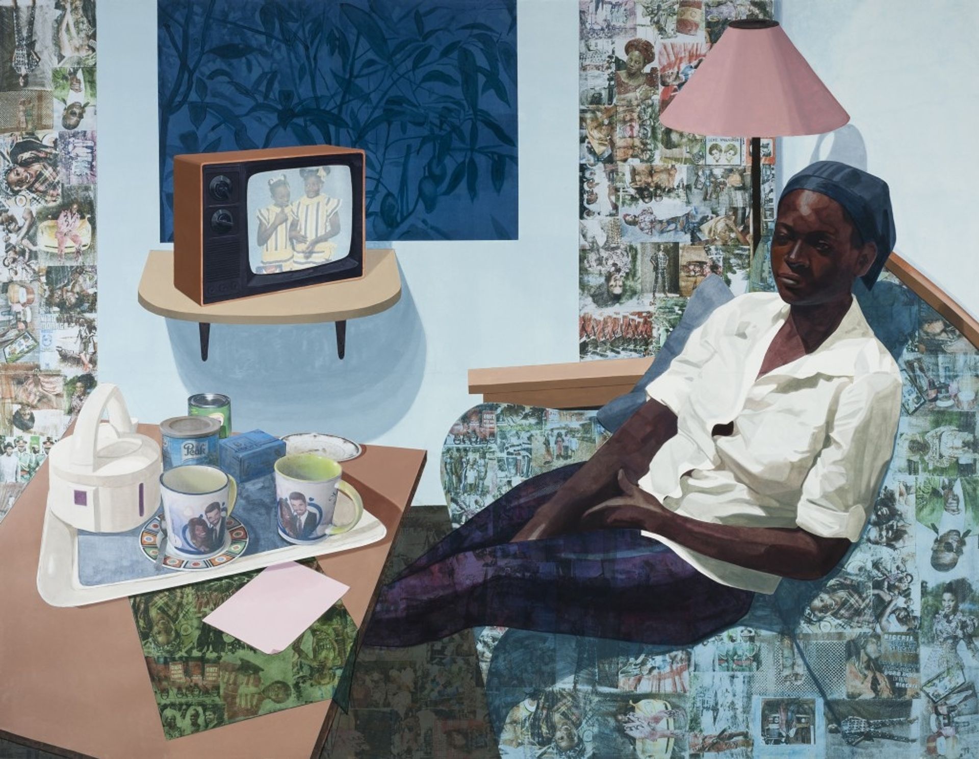 Super Blue Omo by Njideka Akunyili Crosby
