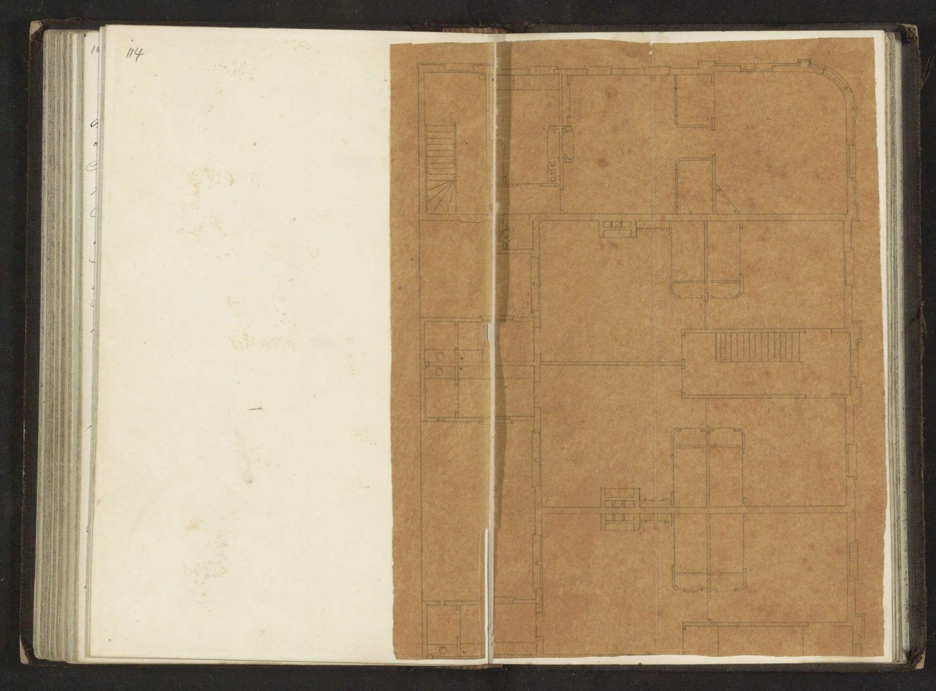 Plattegrond van een verdieping by Willem Springer jr.