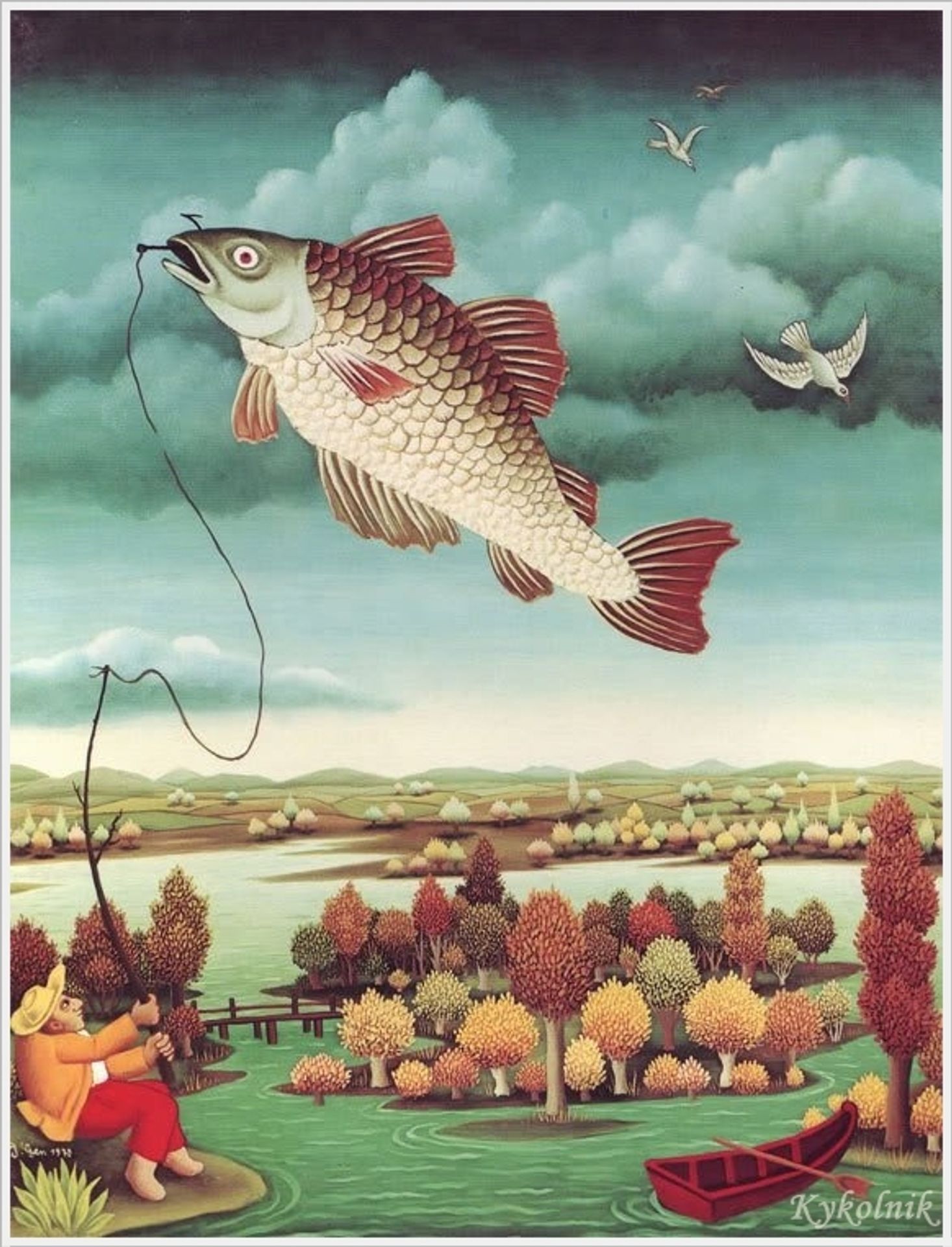 Fish in the air by Ivan Generalic