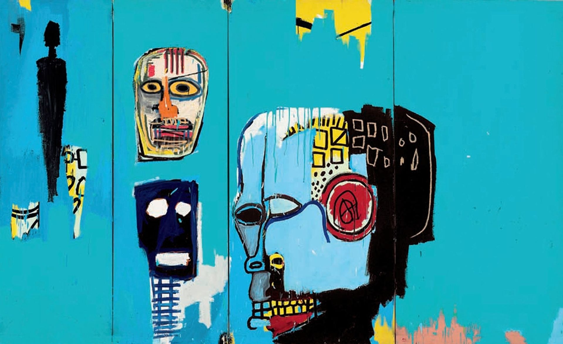 Blue Heads by Jean-Michel Basquiat