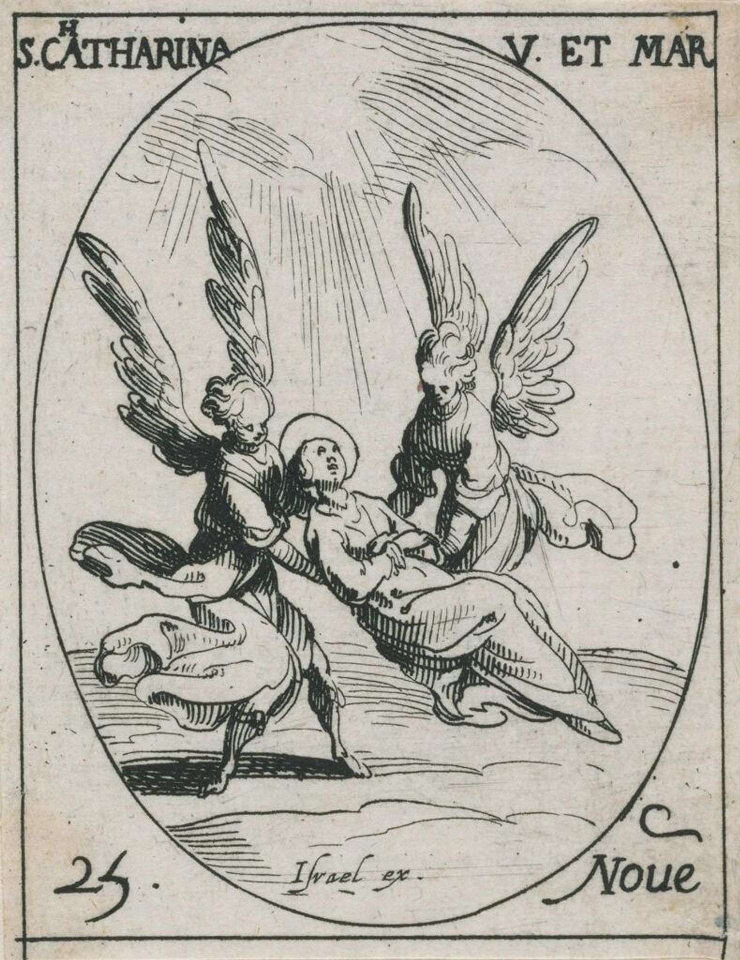 Saint Catherine by Jacques Callot