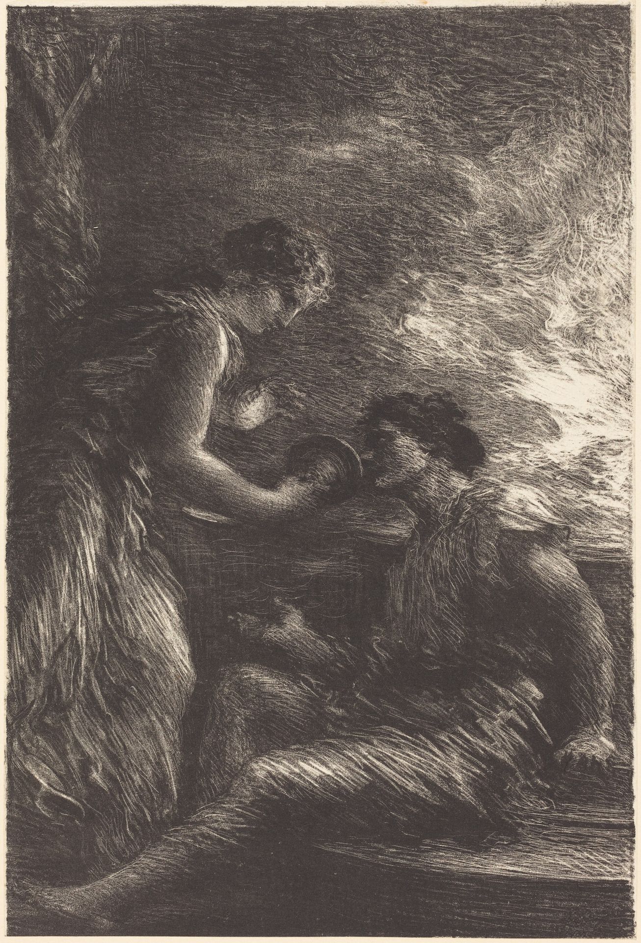 Sieglinde and Siegmund from Act I of "The Valkyrie" by Henri Fantin-Latour