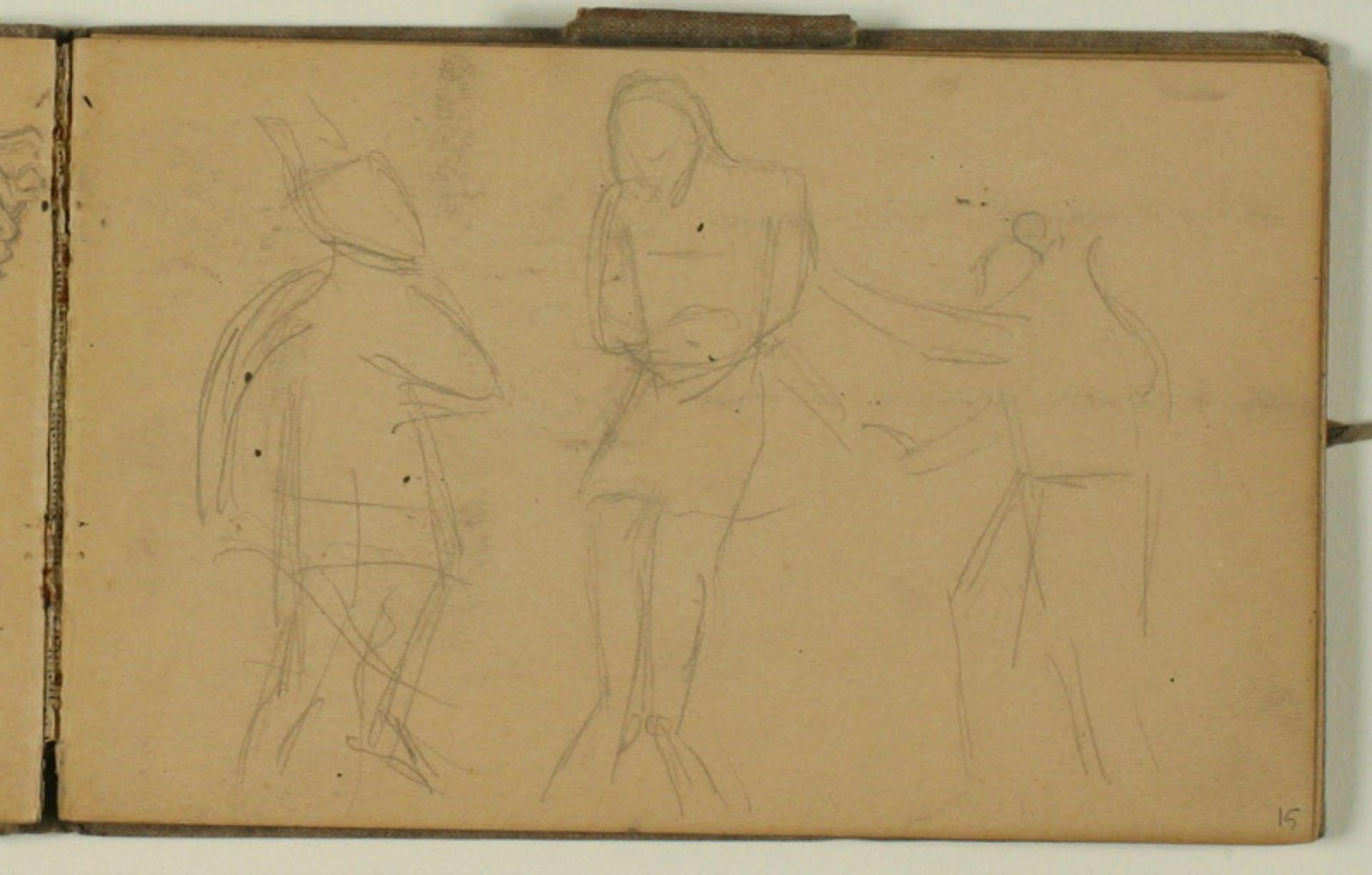 Kompositionsudkast til bibelsk scene by Niels Larsen Stevns