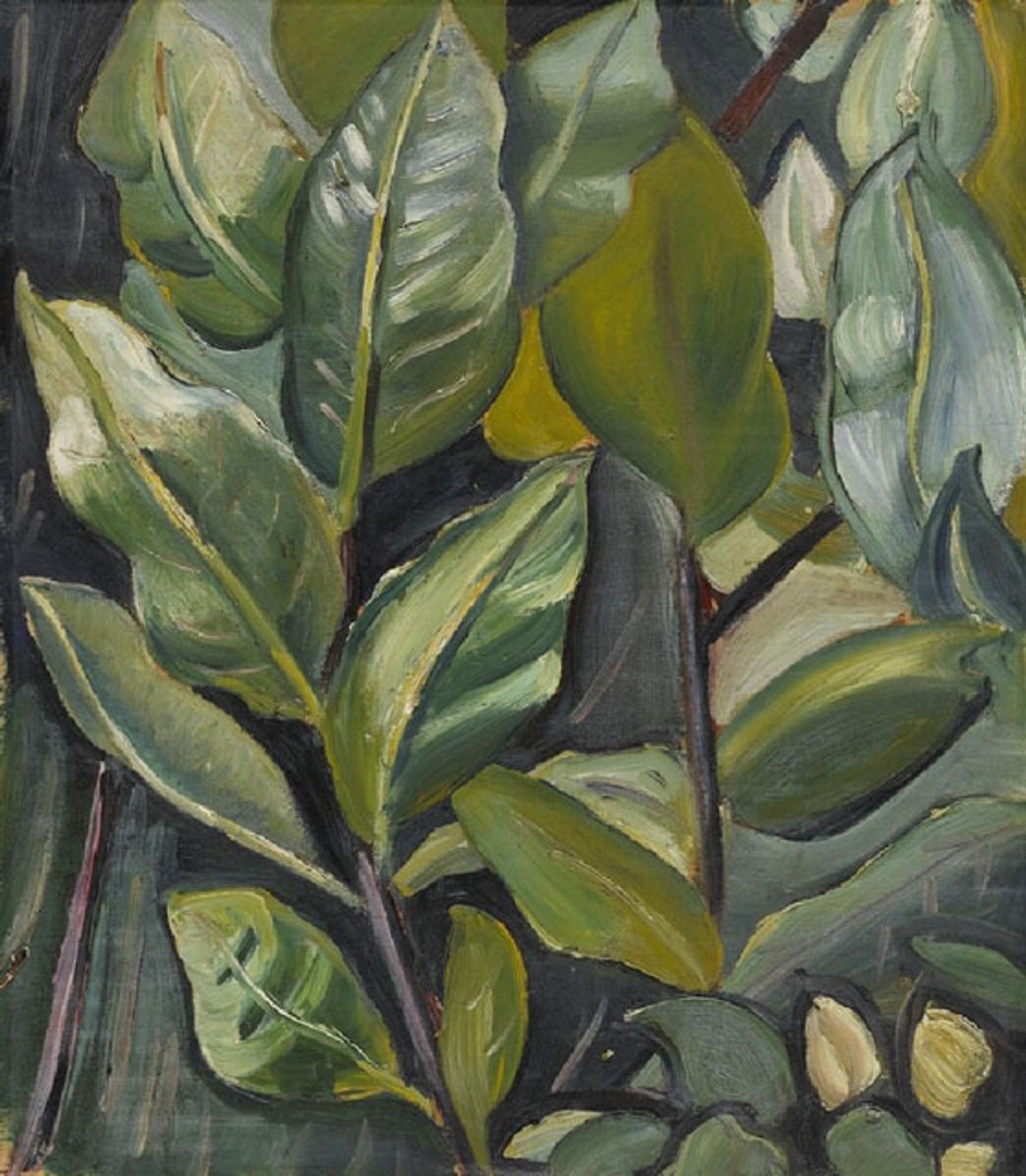 Leaves (Study for Portrait of Barbara) by Prudence Heward