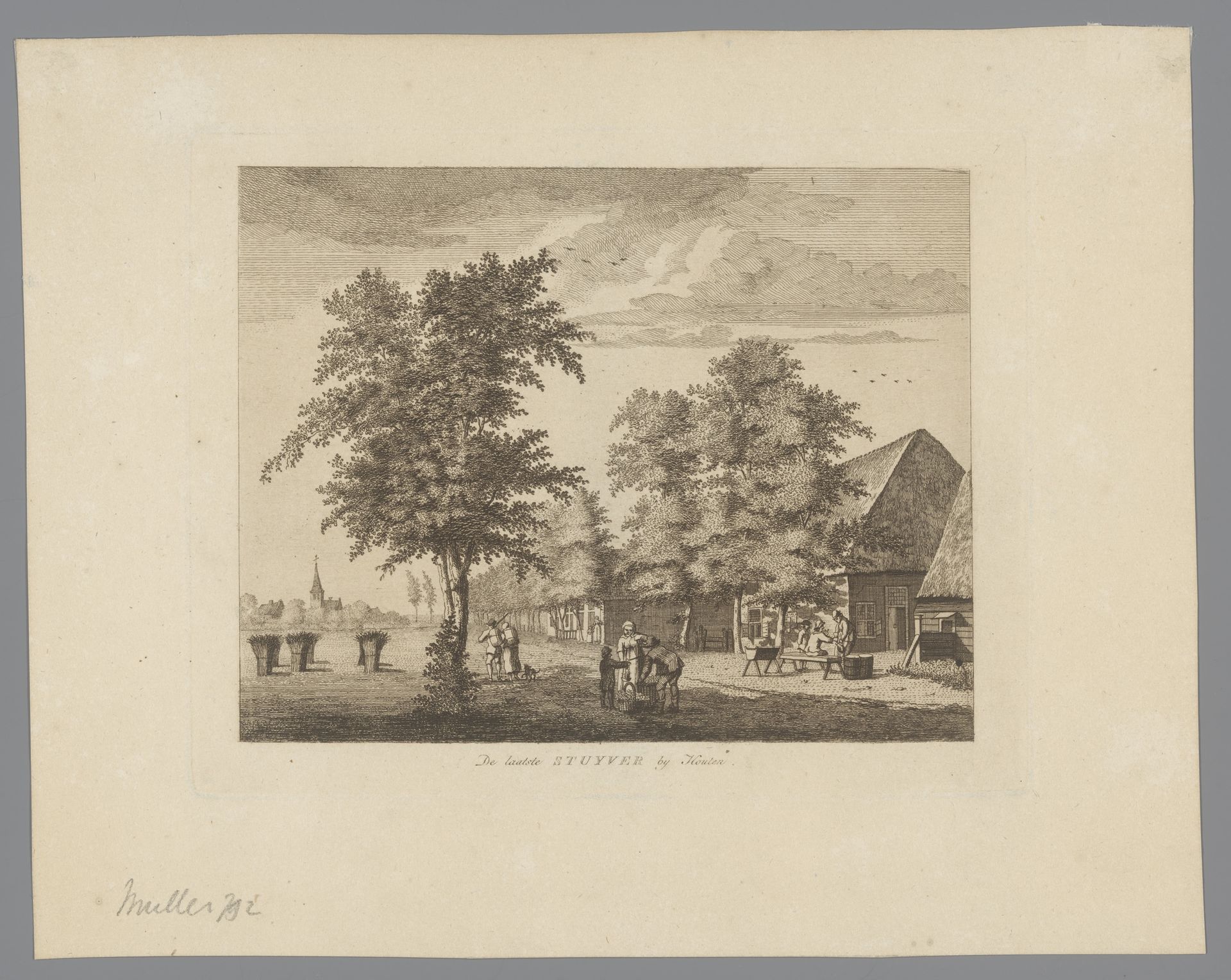 Gezicht op herberg de Laatste Stuiver in Houten by Anonymous