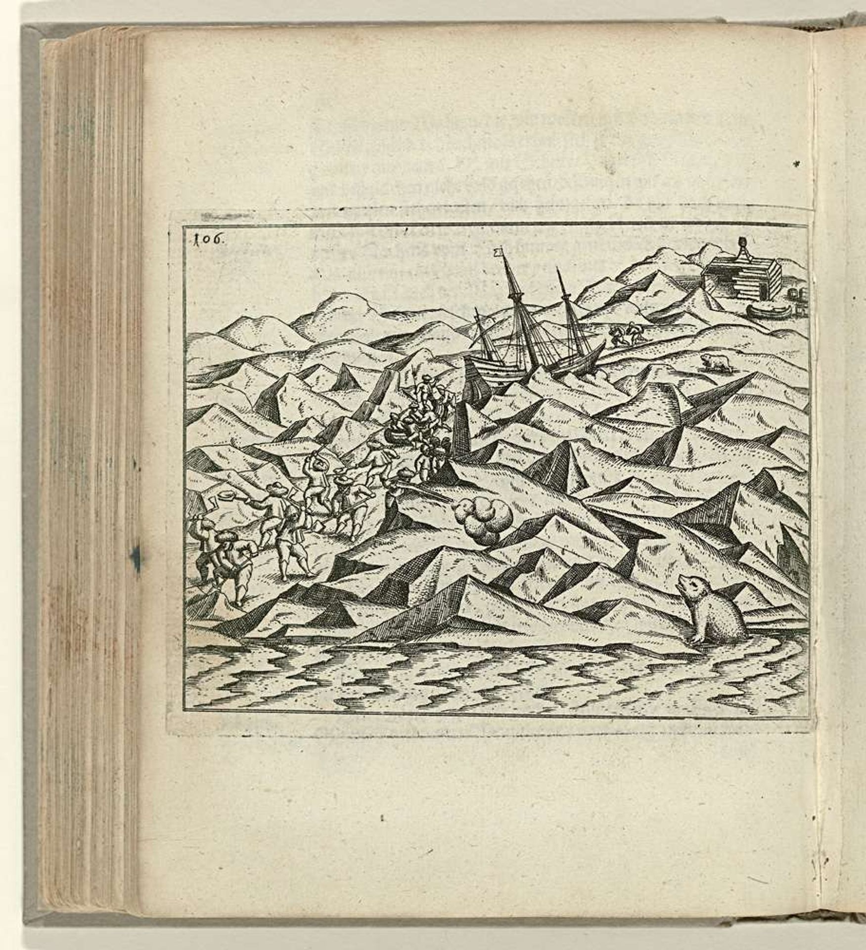 Het vrijmaken van een pad door het ijs naar de zee, 1597 by Anonymous