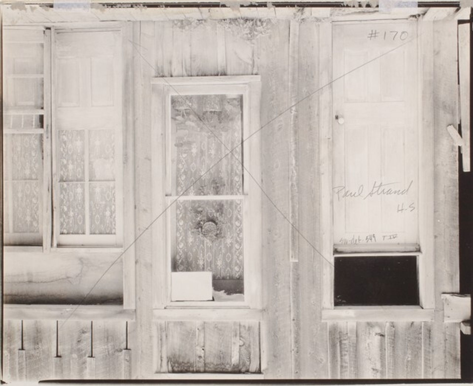 Red River, New Mexico [verso] by Paul Strand
