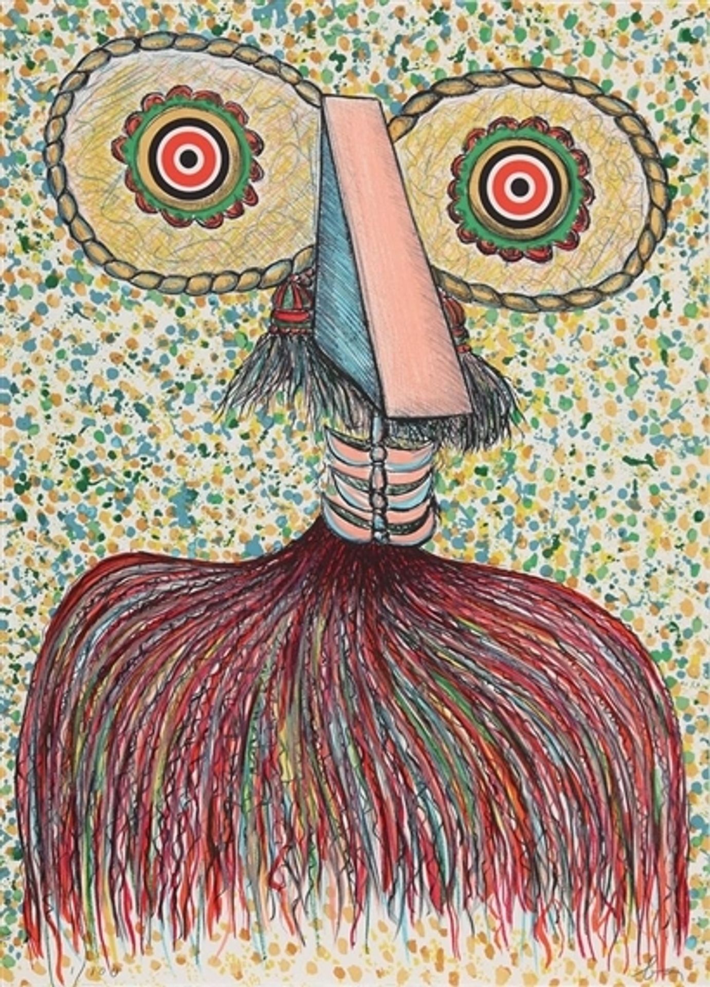 Ritratto immaginario di Asger Jorn by Enrico Baj