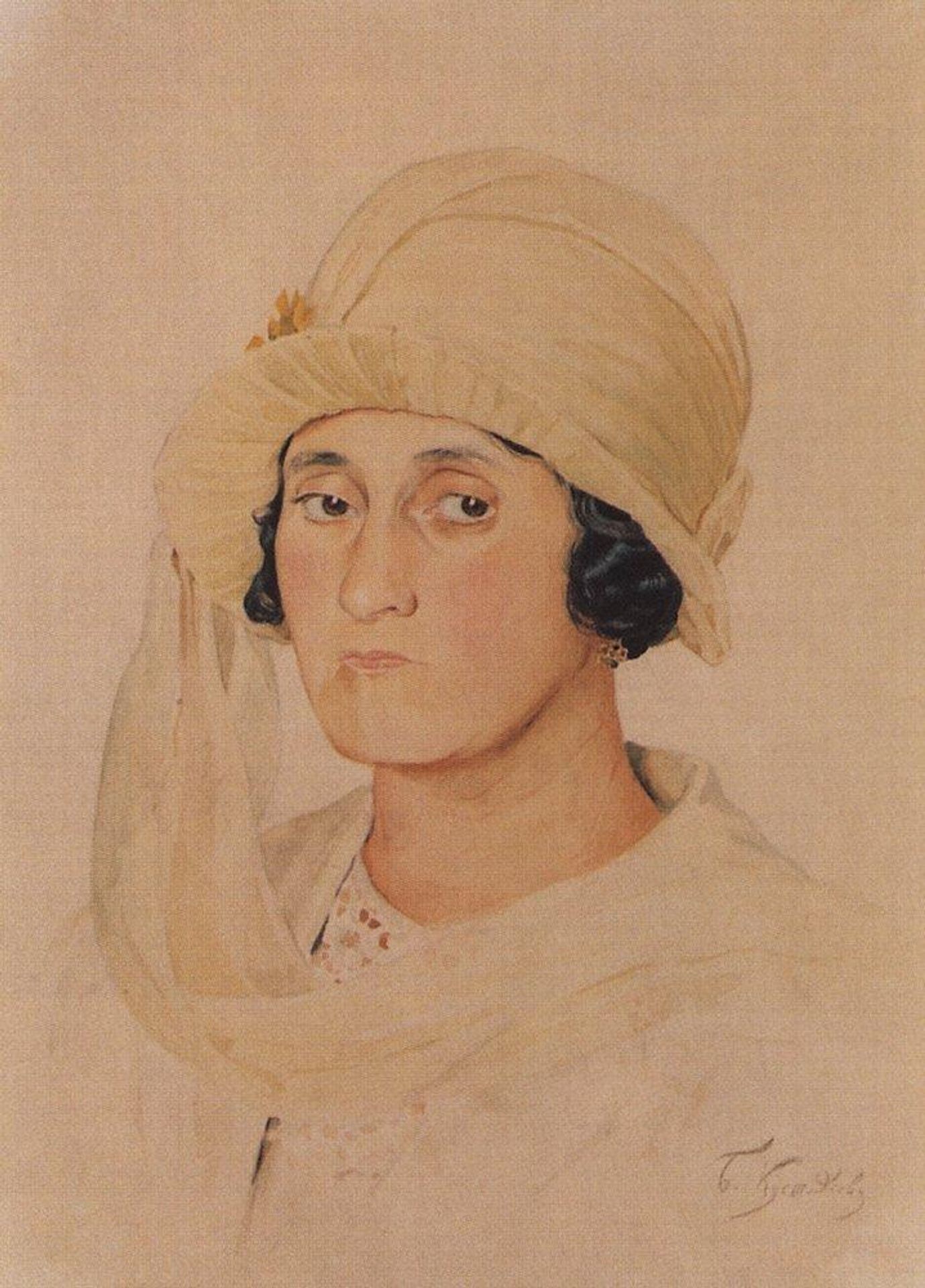 Portrait of A.K. Kashparova by Boris Kustodiev