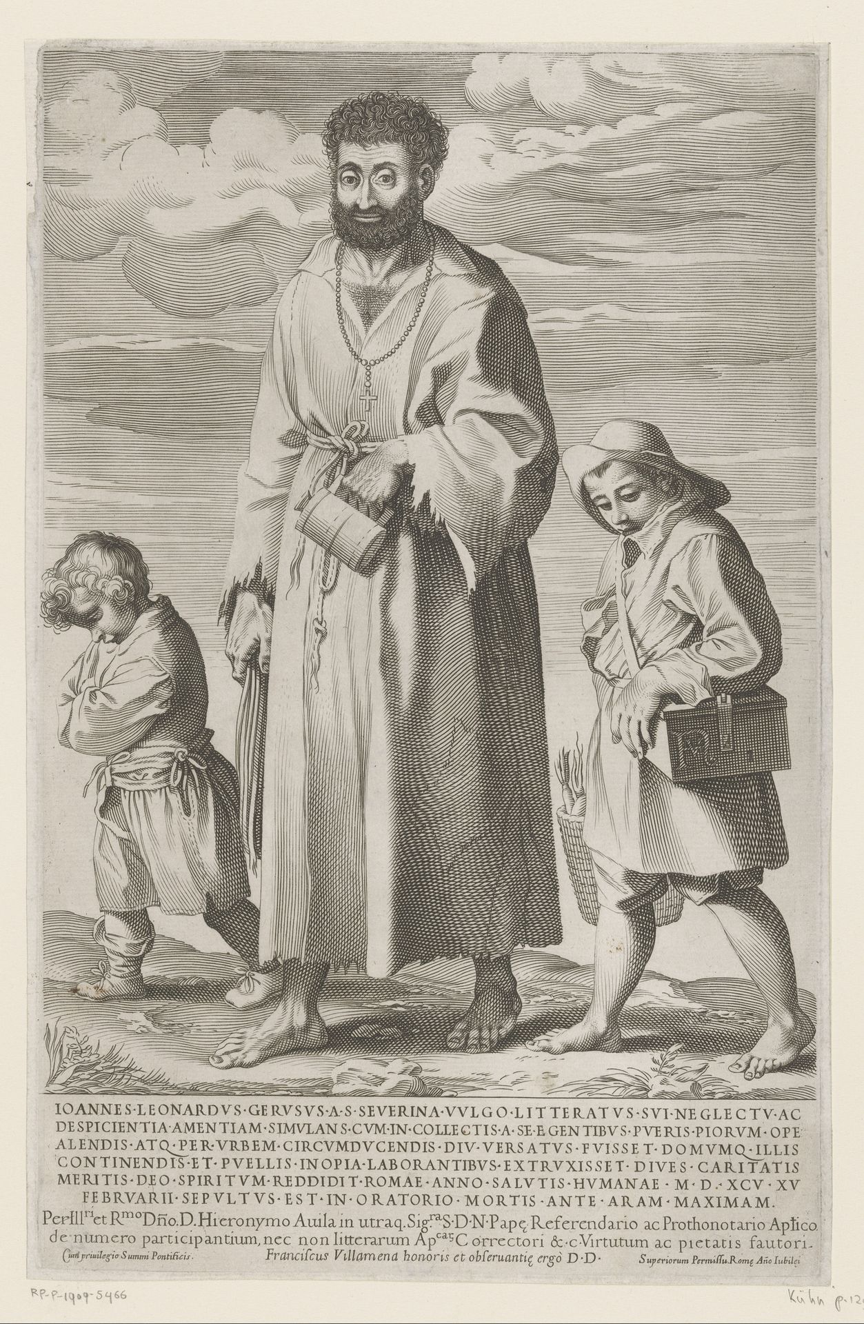 Bedelmonnik Giovanni Leonardo Geruso by Francesco Villamena