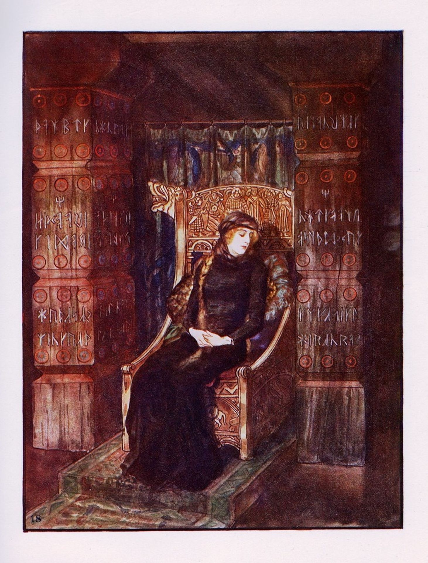 Illustration for Romance About The Faithful Friendship Of Amis And Amil by Artuš Scheiner