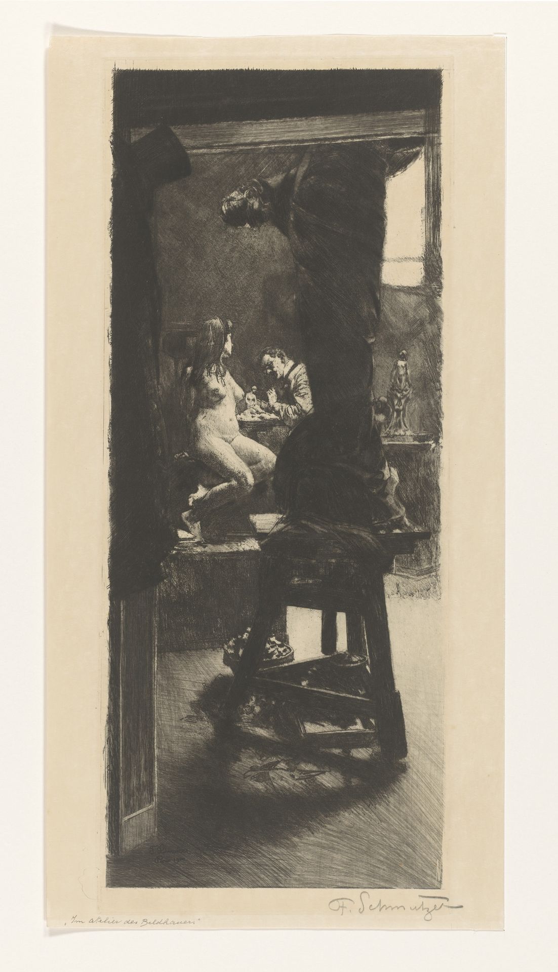Im Atelier des Bildhauers by Ferdinand Schmutzer