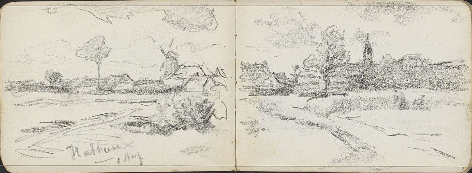 Gezicht op Hattem by Willem Cornelis Rip