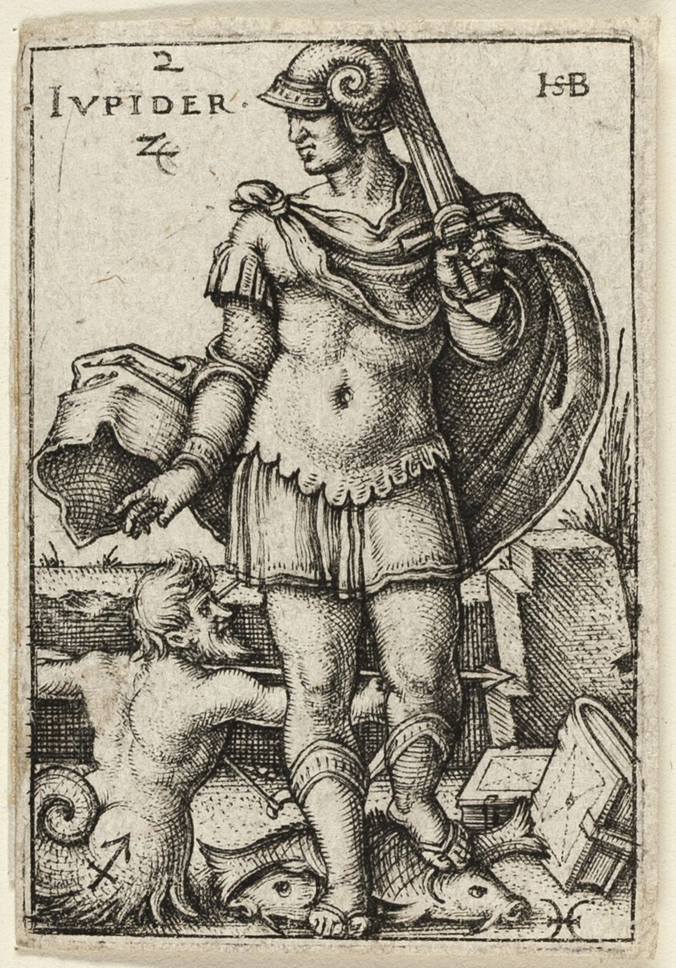 Jupiter, plate two from The Seven Planets with the Zodiacs by Sebald Beham