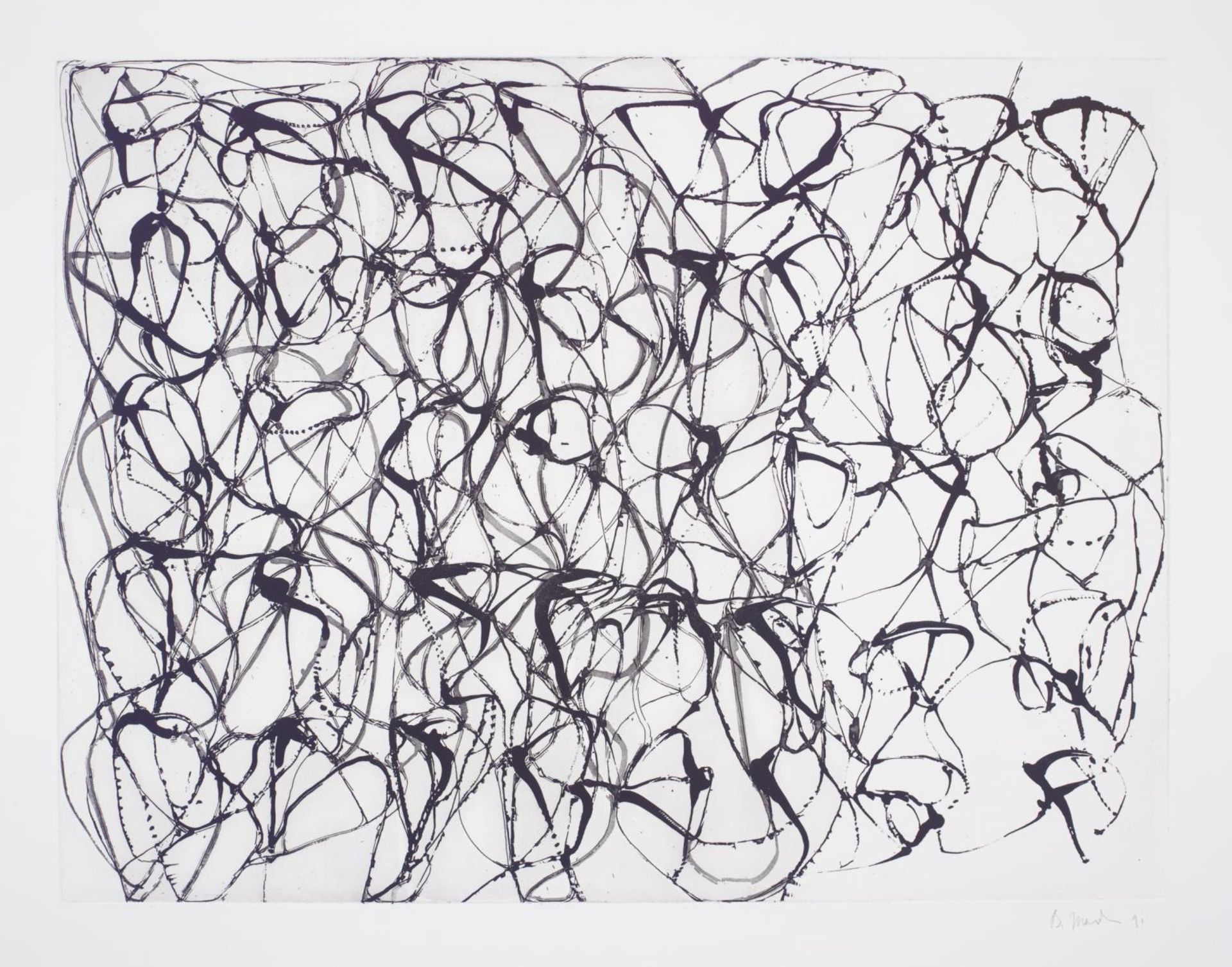 Cold Mountain Series, Zen Study 5 by Brice Marden