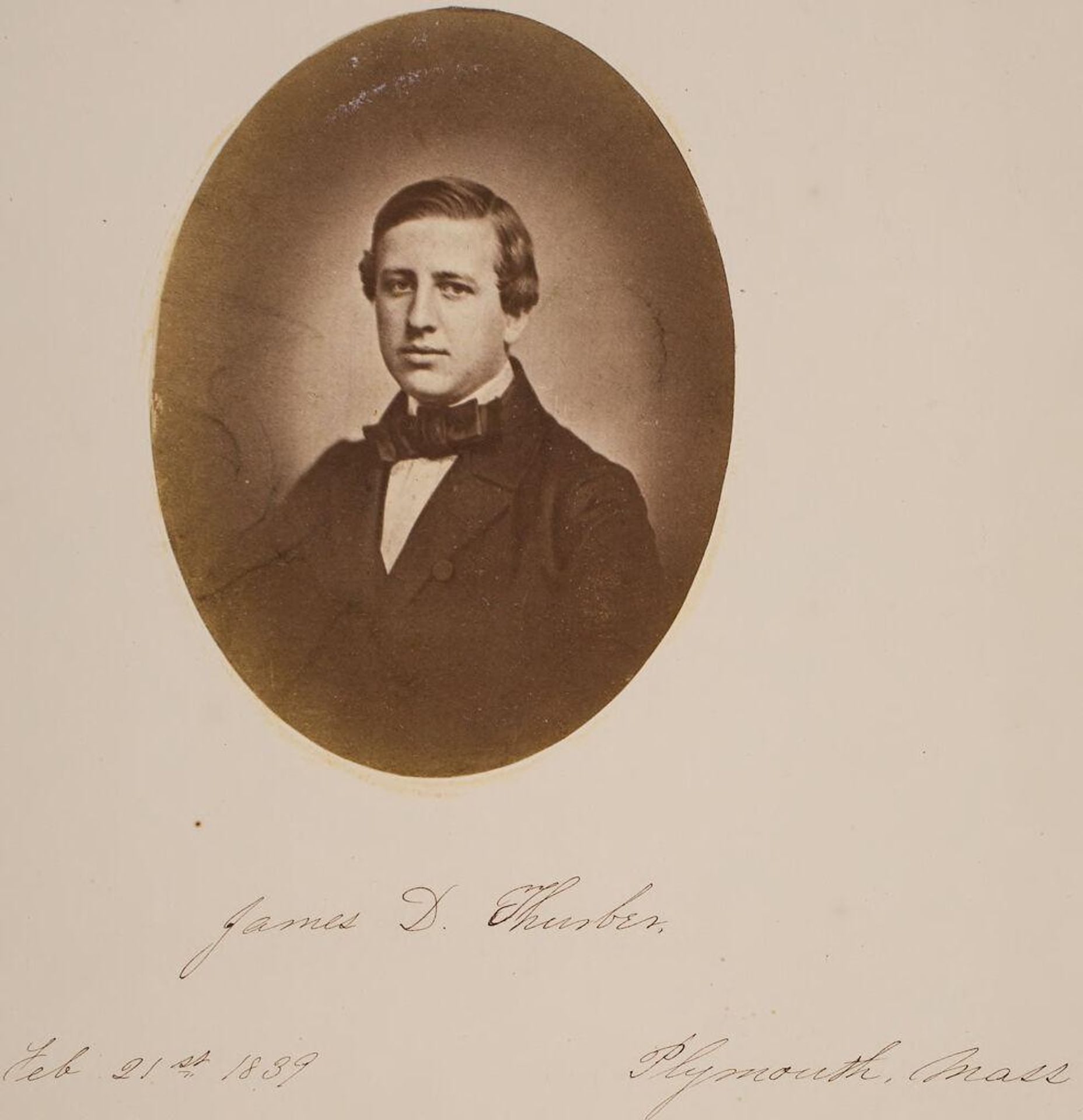 James Danforth Thurber, Plymouth, Massachusetts (1839-1921) by John Adams Whipple