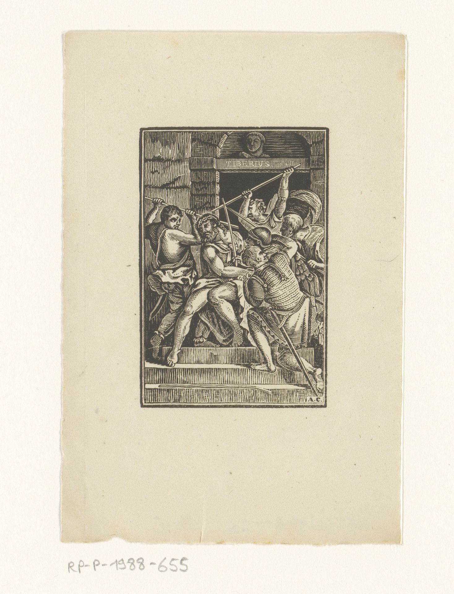 Doornenkroning by Monogrammist AC (houtgraveur)