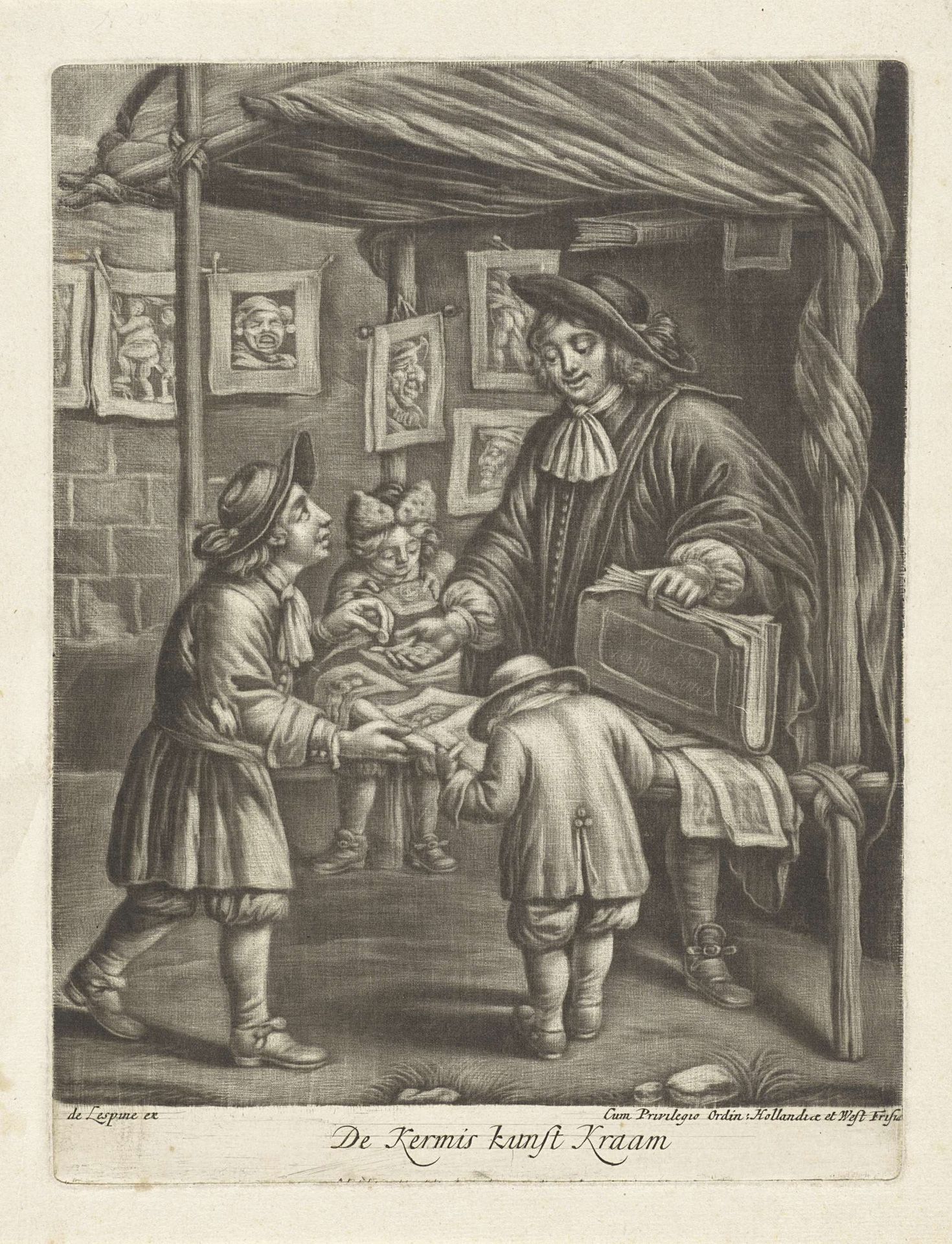 Prentverkoper by Jan van Somer