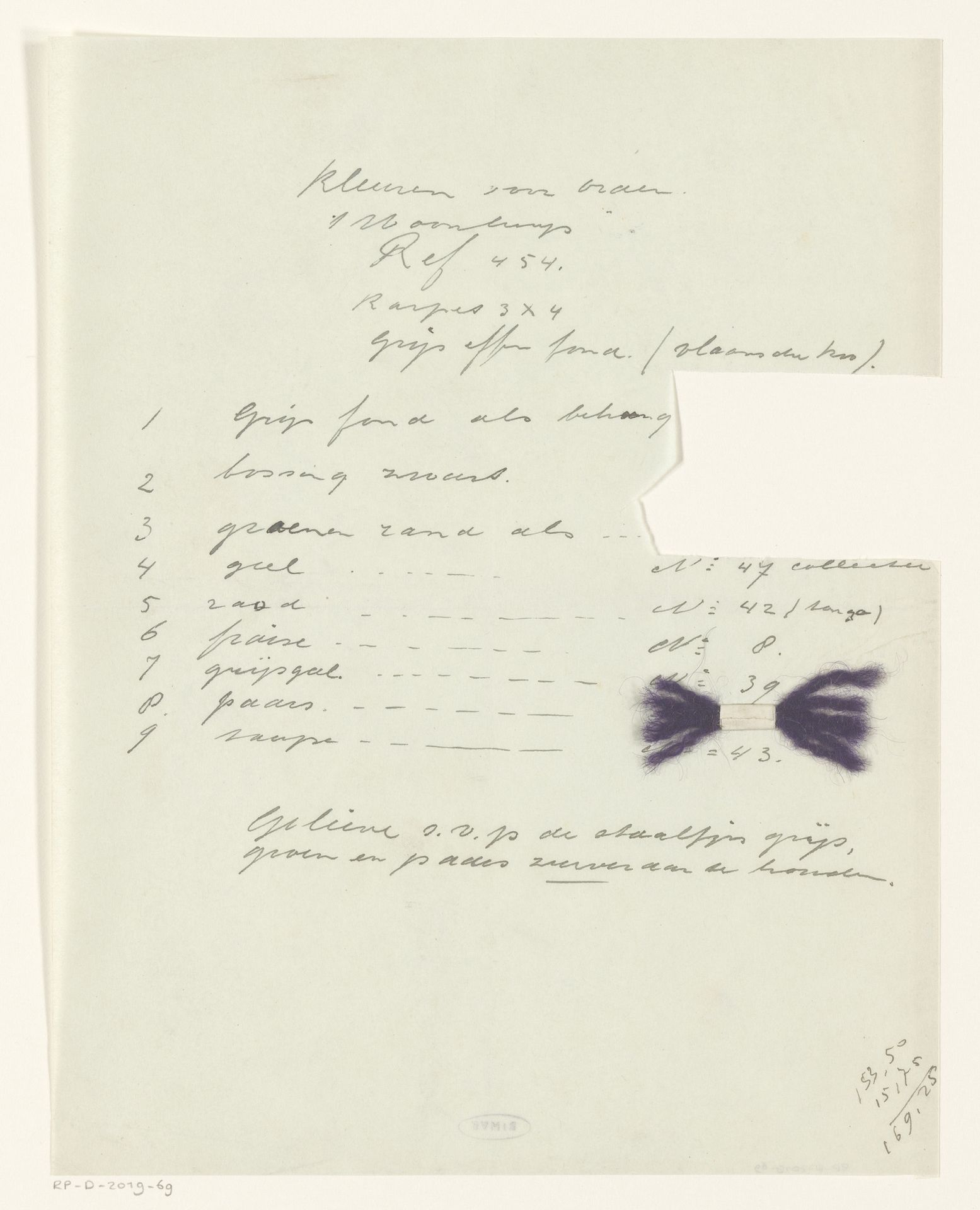 Instructie voor de kleuren van een tapijt by Dirk Verstraten