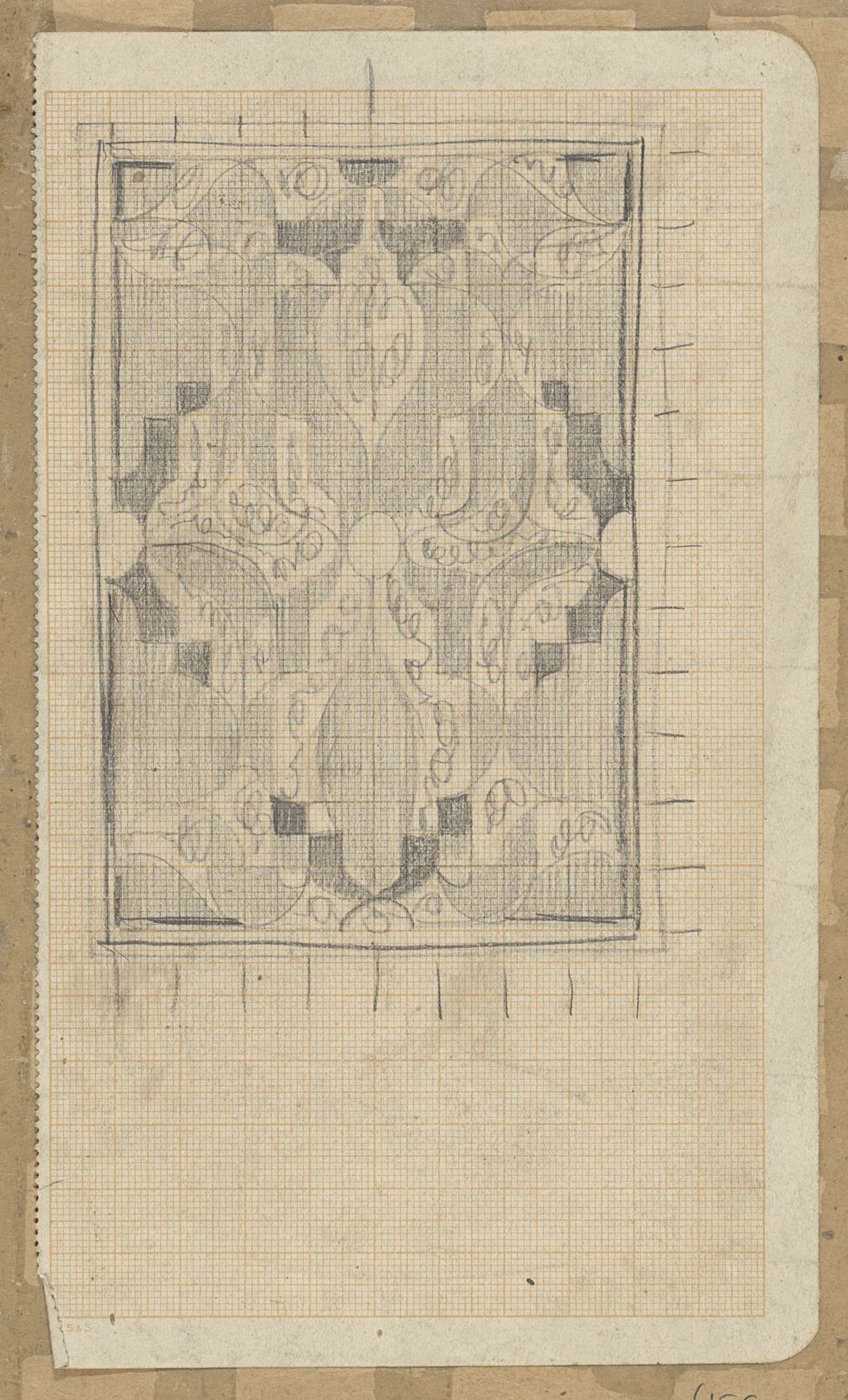 Decoratief ontwerp by Carel Adolph Lion Cachet