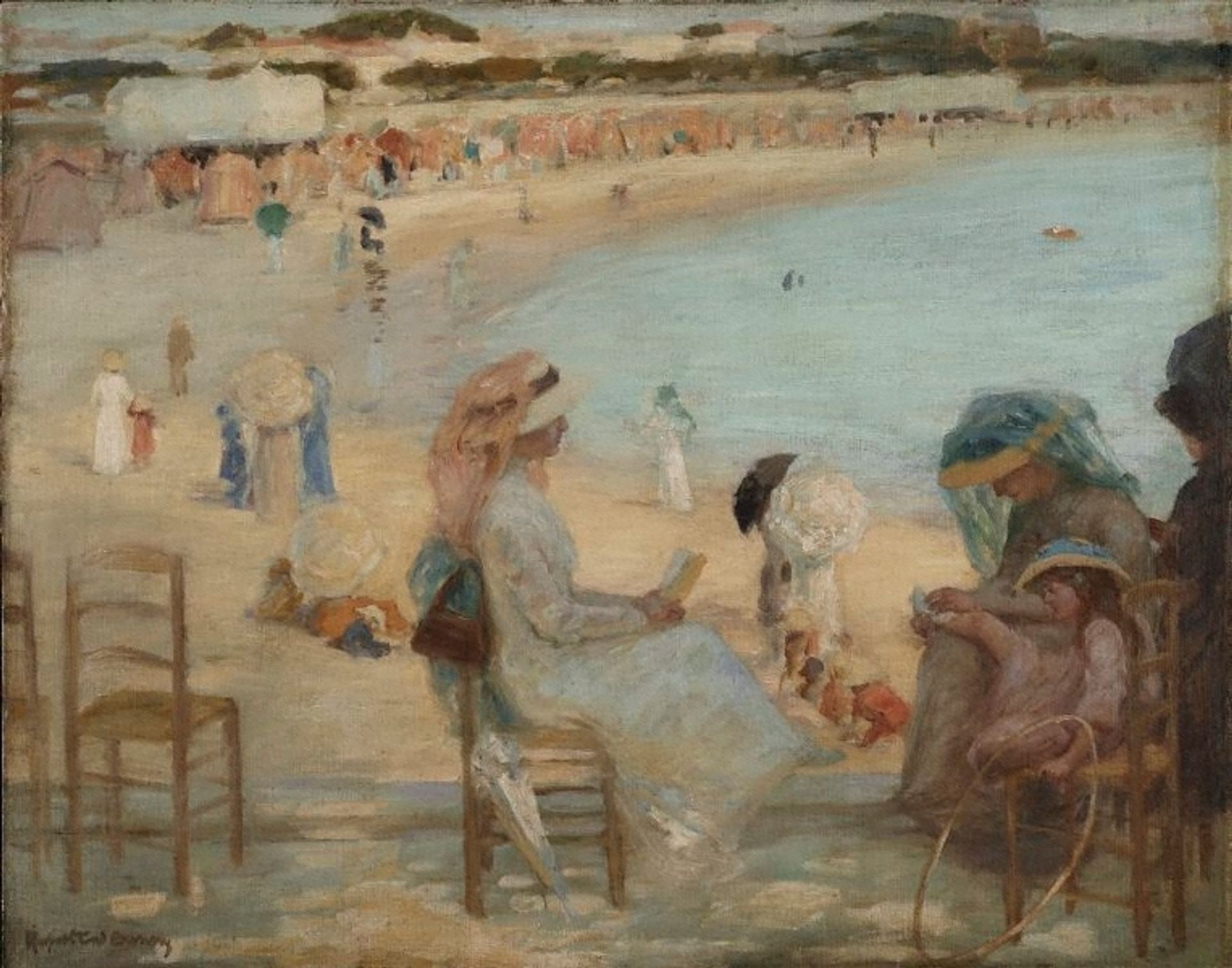 On the beach (Royan) by Rupert Bunny