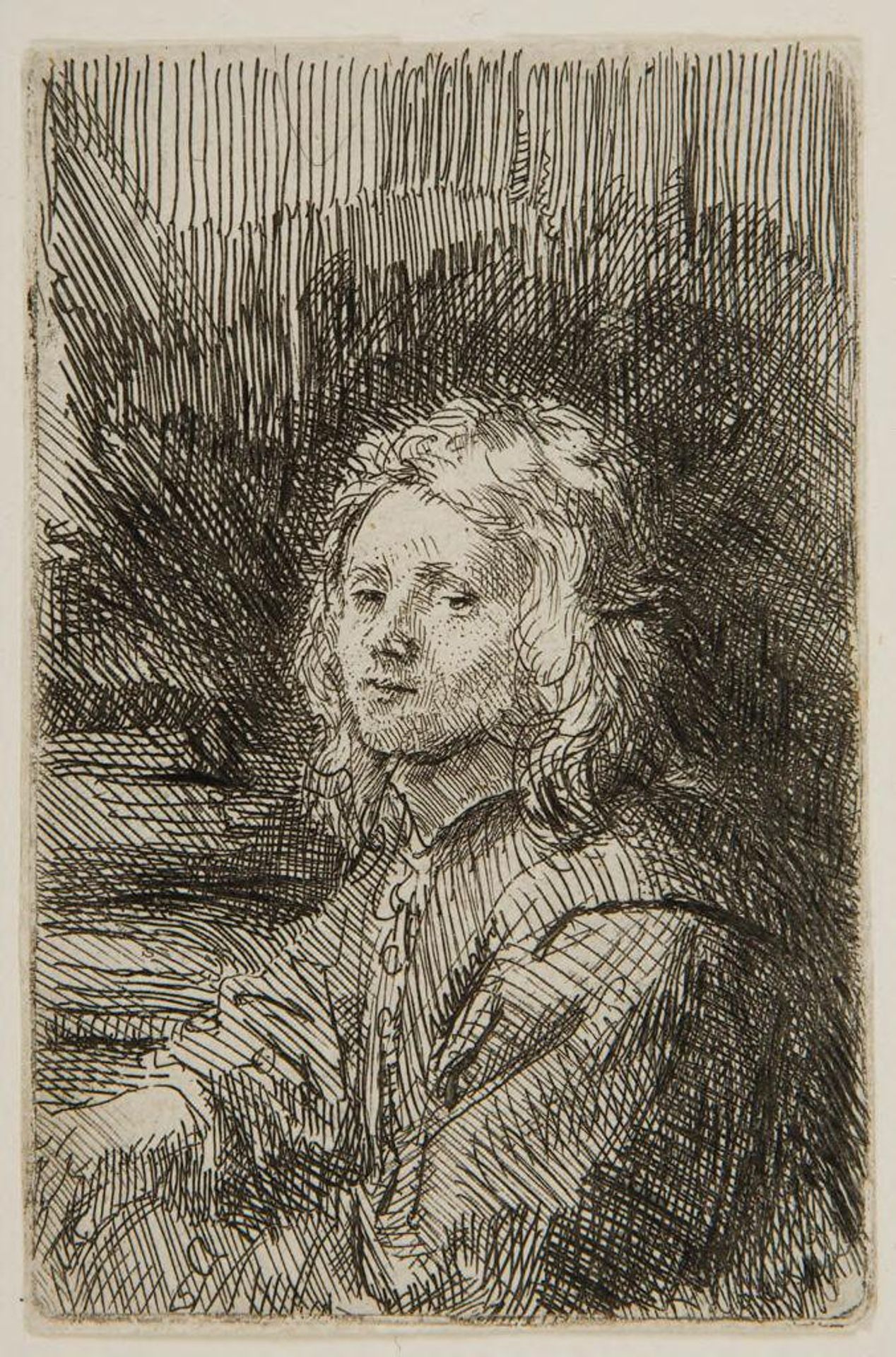 Young Man, Half-length by School of Rembrandt Harmensz. van Rijn
