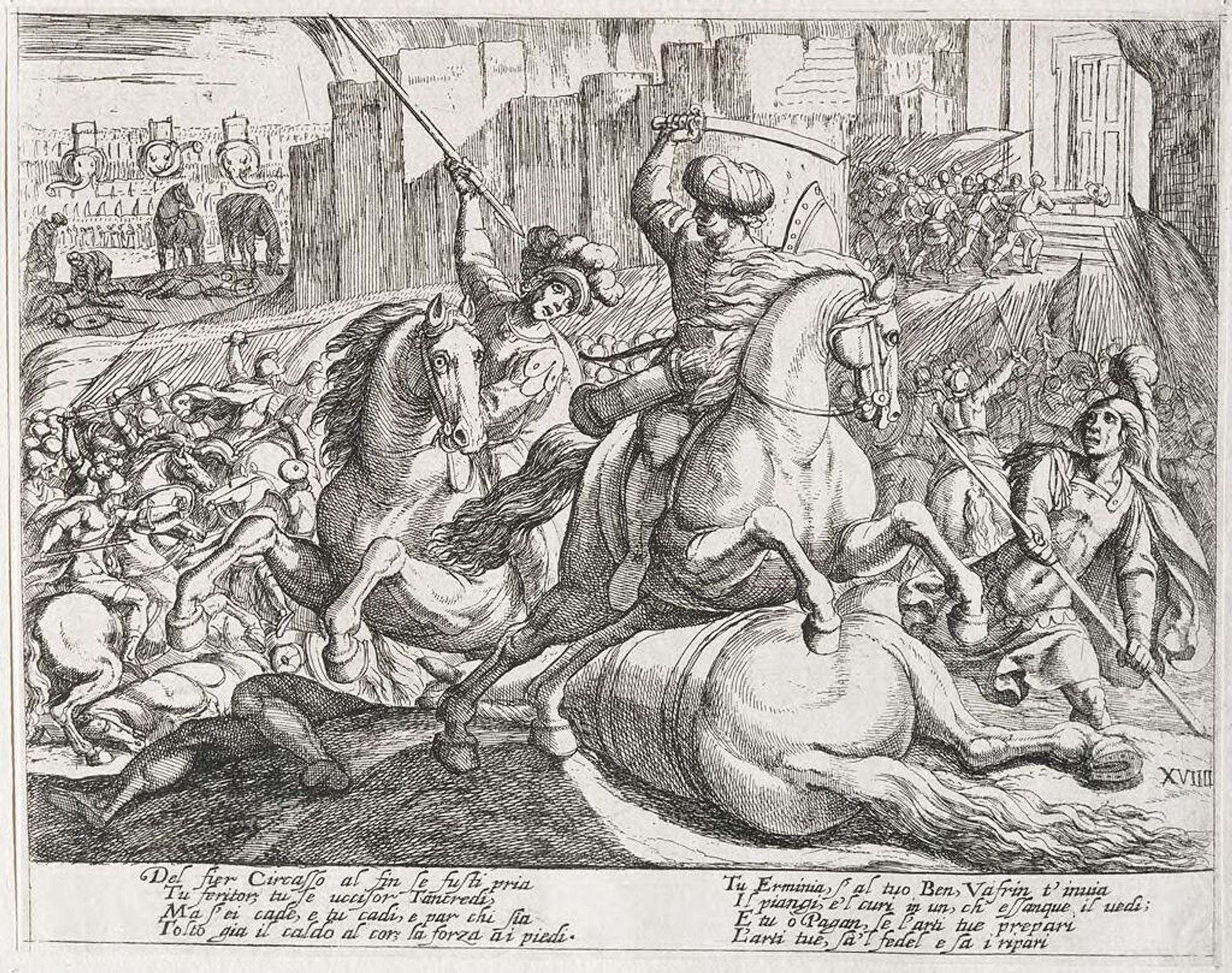 Illustration for Canto XIX by Antonio Tempesta
