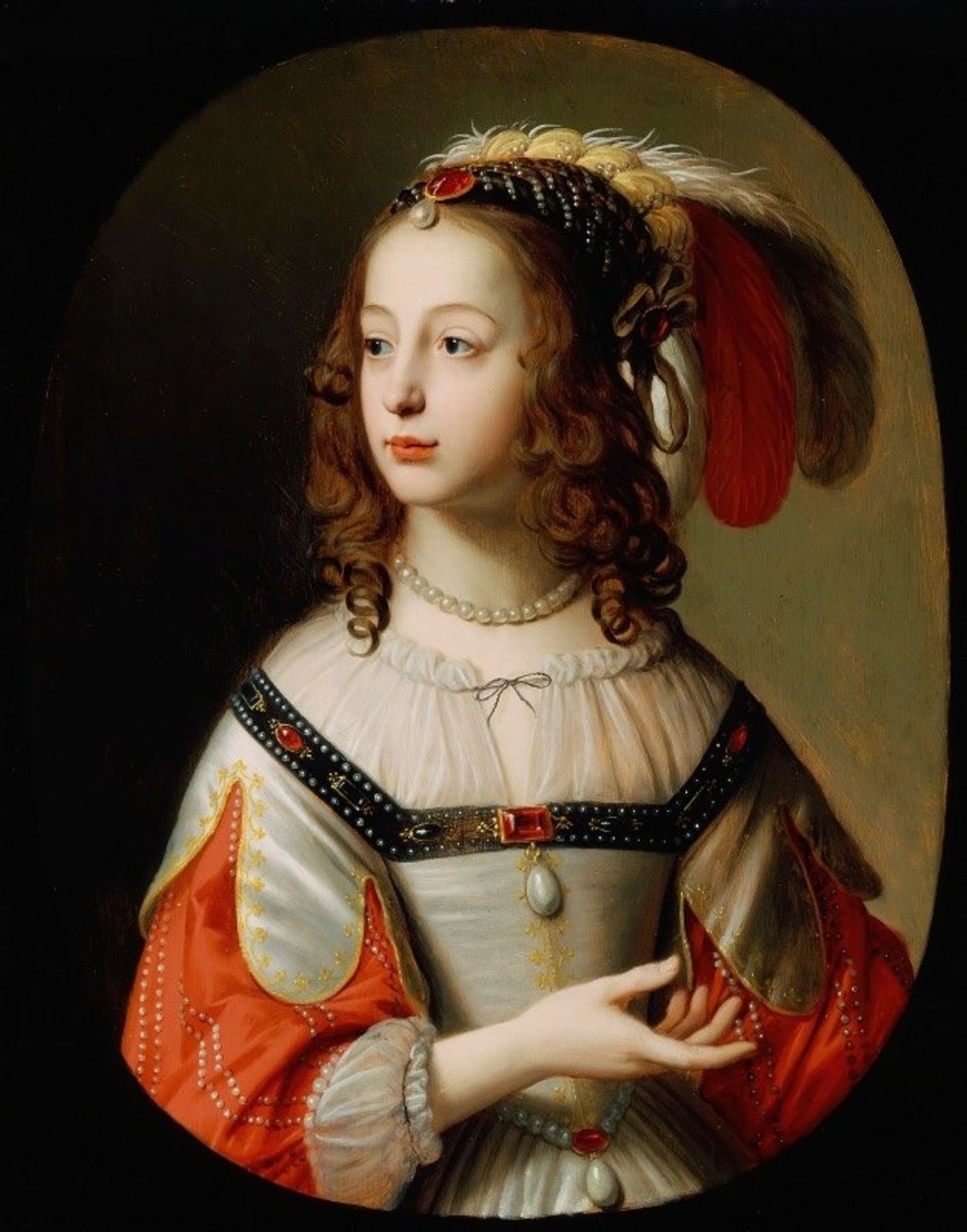 Portrait of Sophia, Princess Palatine by Gerard van Honthorst