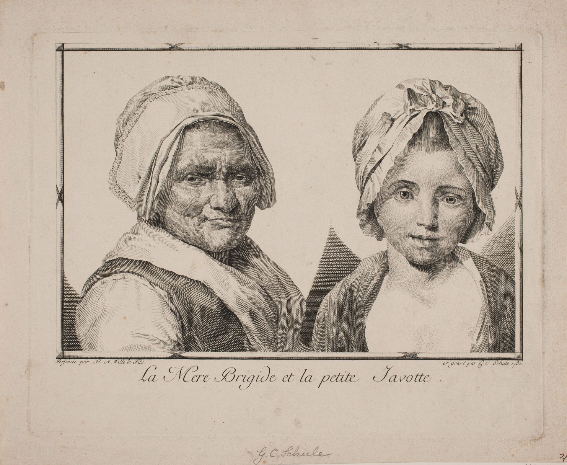La mere Brigide et la petite Javotte by Georg Christian Schule