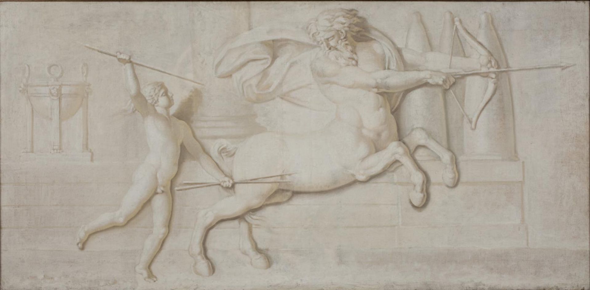 Achilles and the Centaur Cheiron by Nicolai Abildgaard