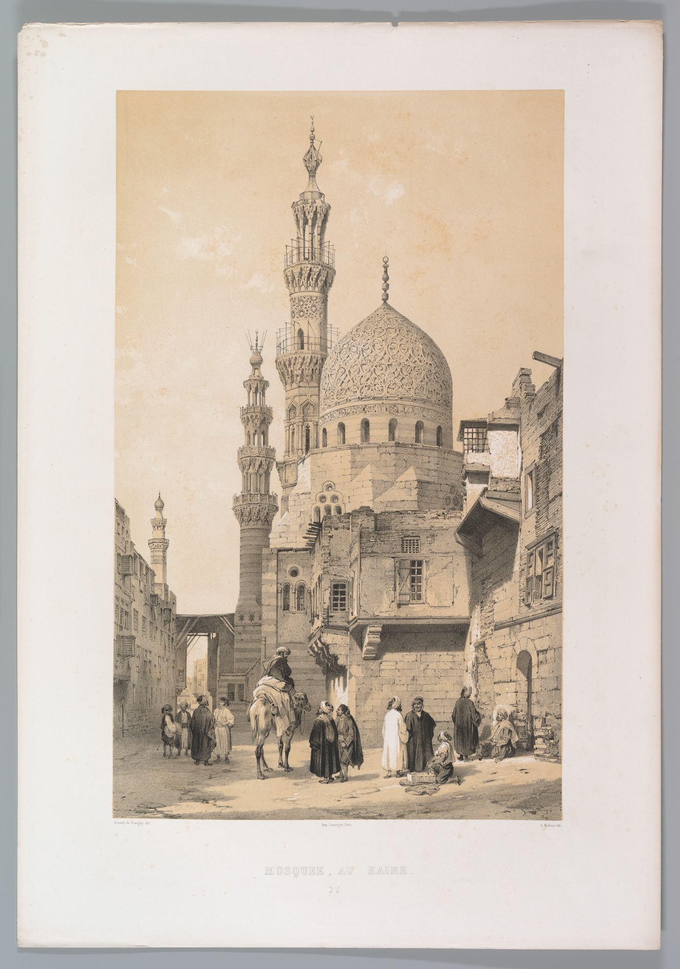 Mosquée, au Kaire by Joseph-Philibert Girault de Prangey